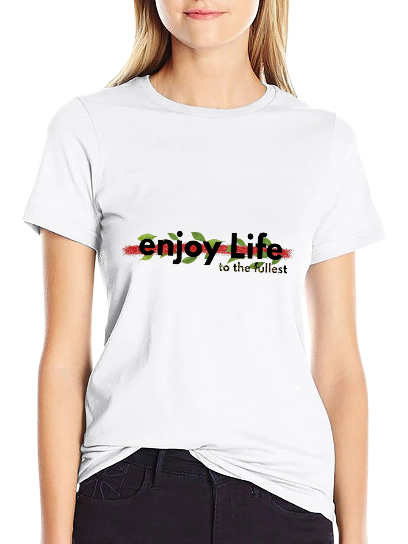 Enjoy Life Graphic Tee - Short Sleeve Black