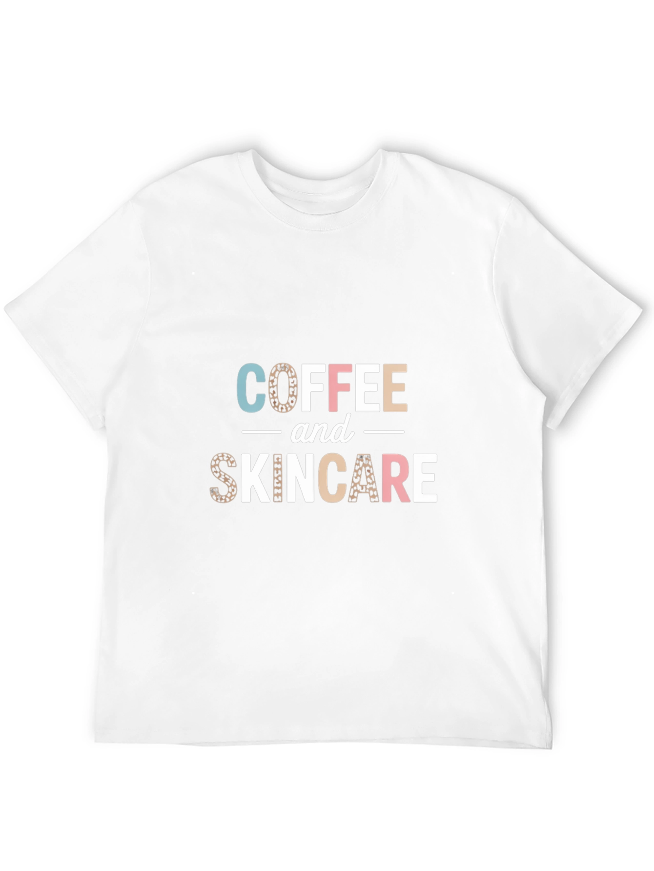 Coffee & Skincare T-Shirt - Leopard Print