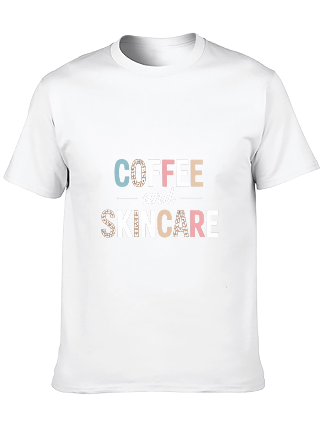 Coffee & Skincare T-Shirt - Leopard Print