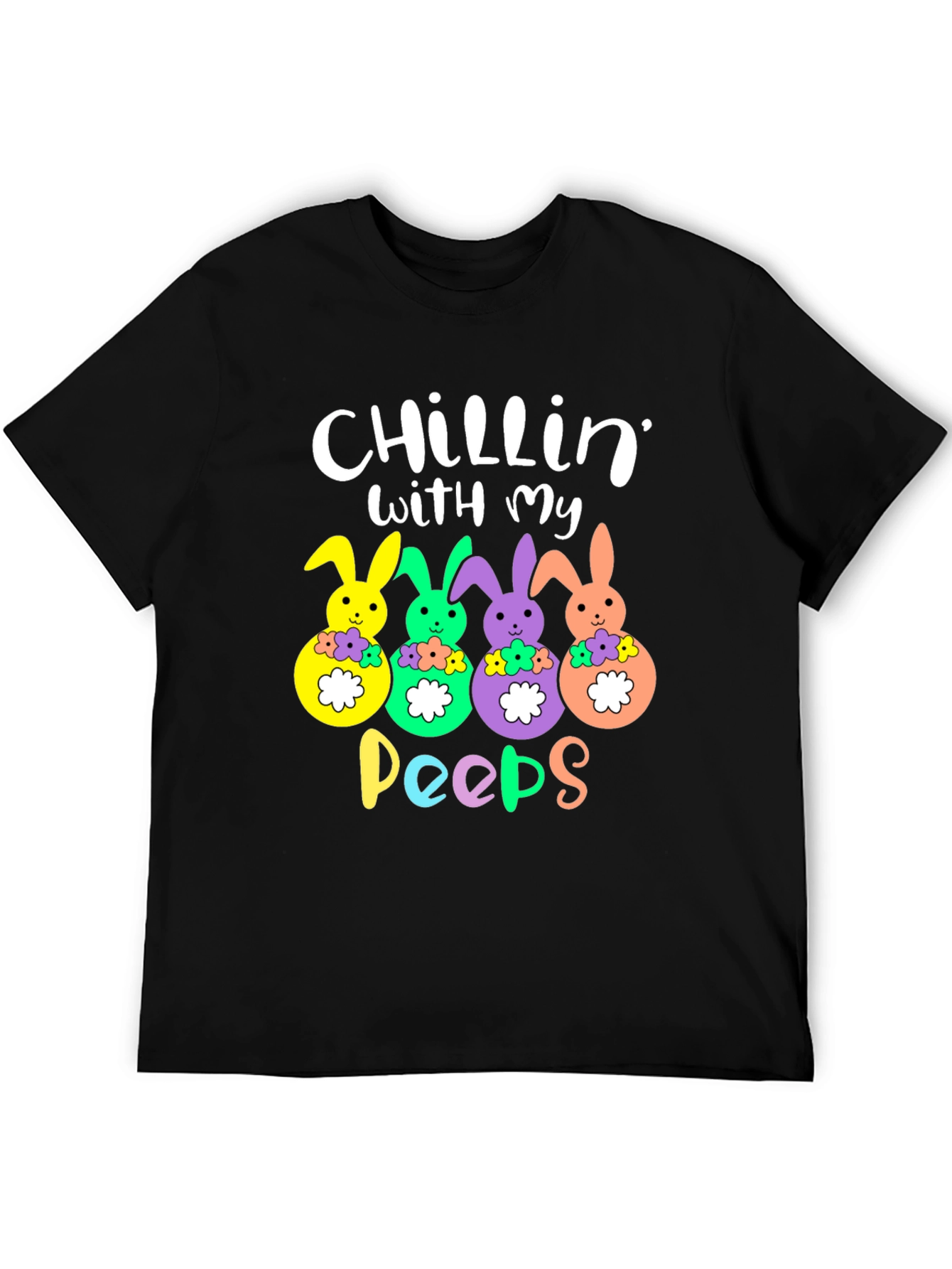 Chillin with My Peeps Easter Bunny T-Shirt