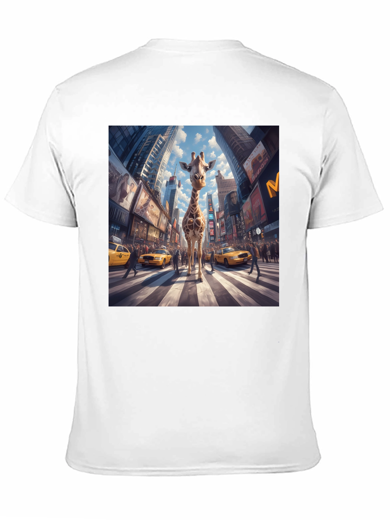 Giraffe in Times Square Black Tee