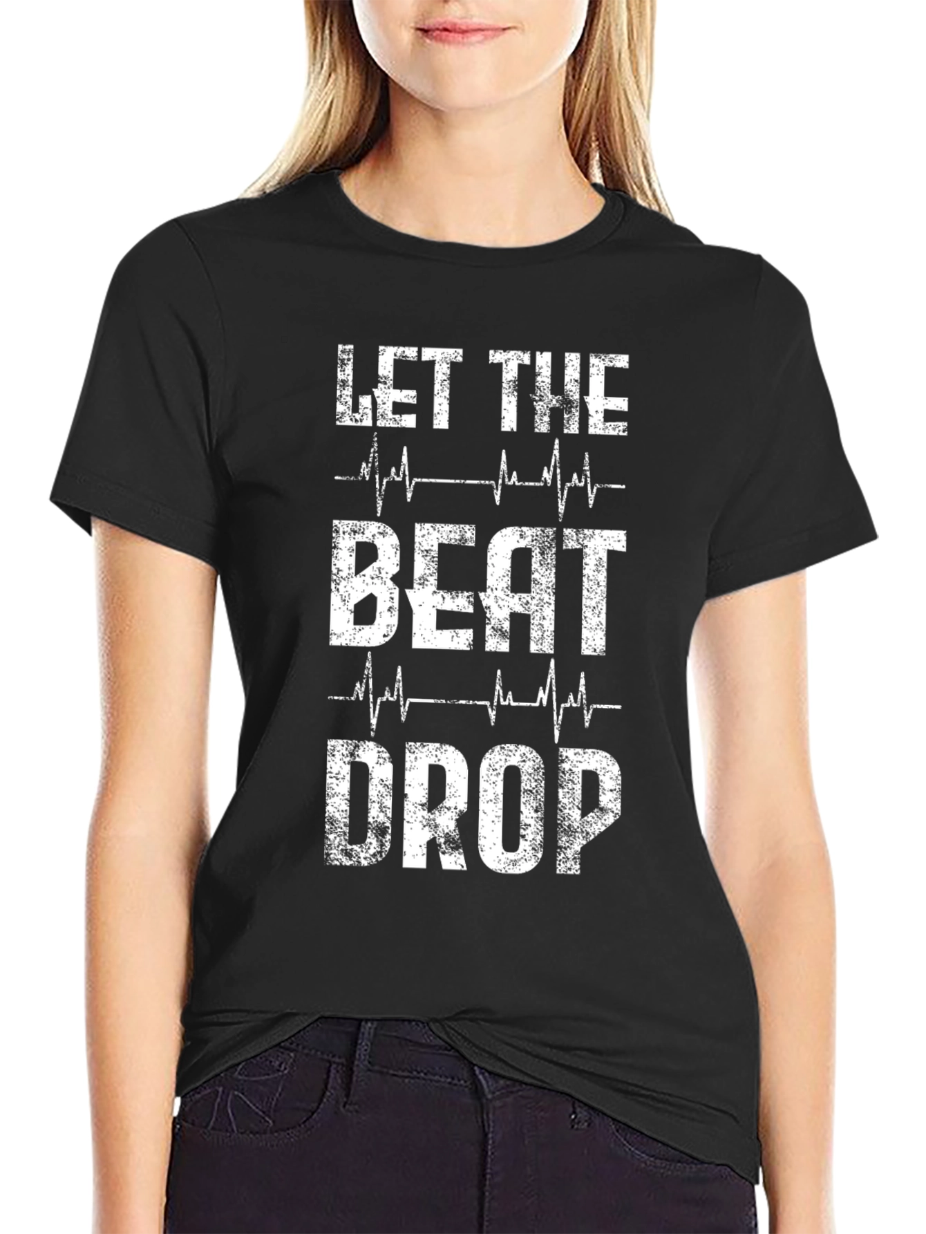 Let The Beat Drop T-Shirt - Black Graphic Tee