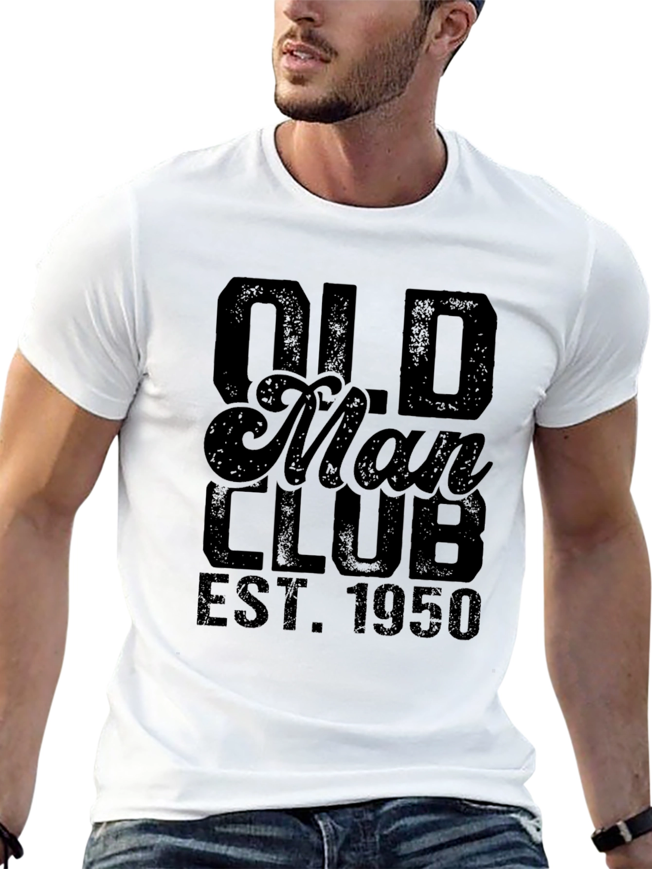 Old Man Club EST 1950 T-Shirt Black Tee