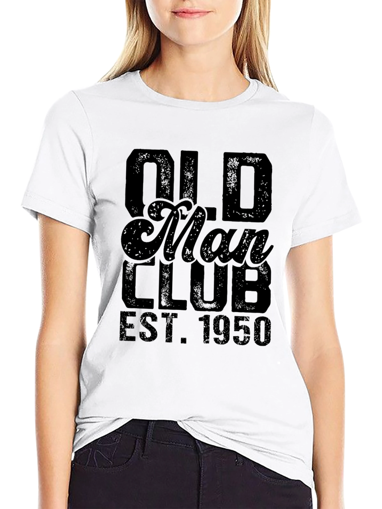 Old Man Club EST 1950 T-Shirt Black Tee