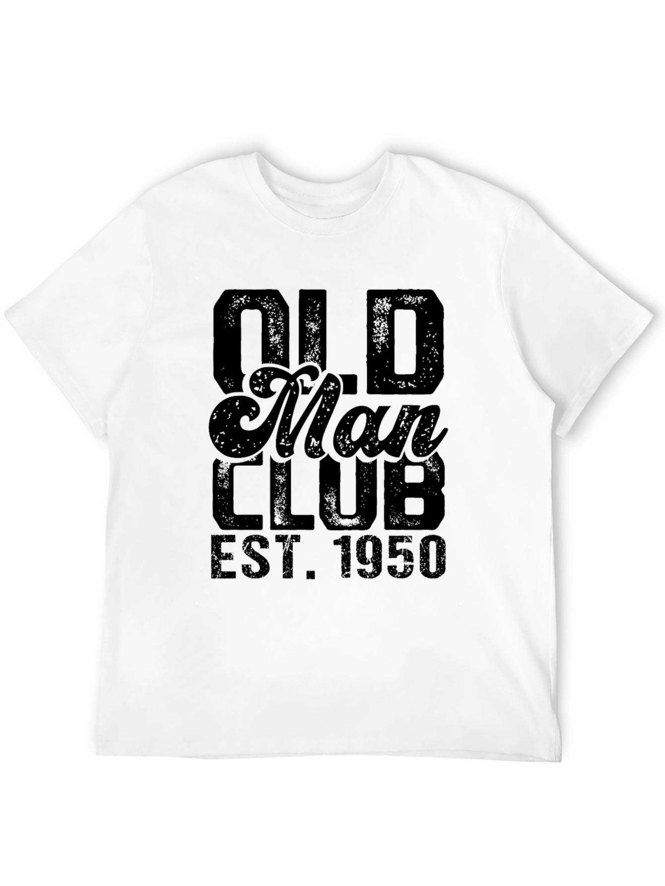 Old Man Club EST 1950 T-Shirt Black Tee