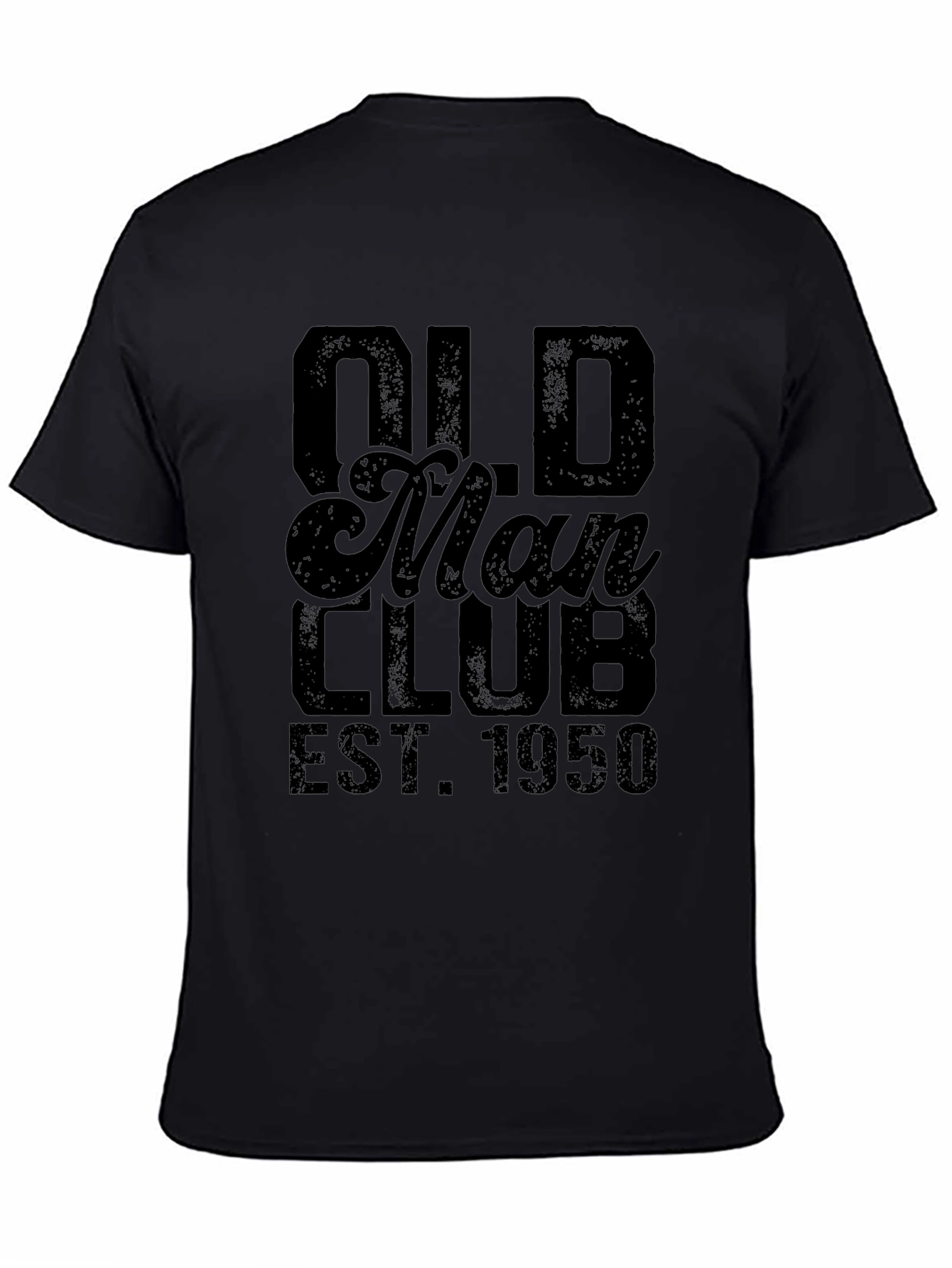 Old Man Club EST 1950 T-Shirt Black Tee