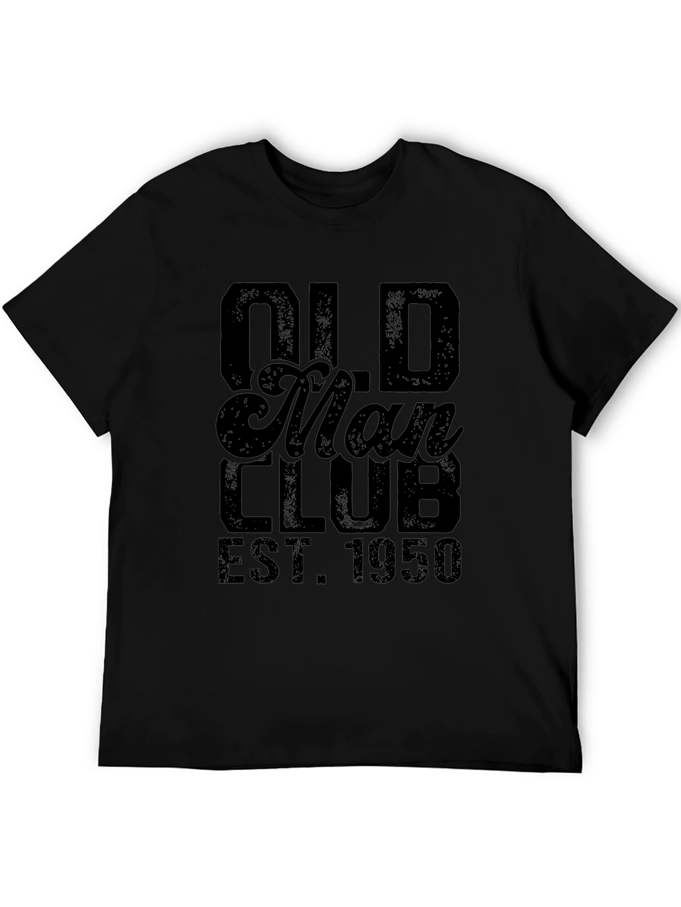 Old Man Club EST 1950 T-Shirt Black Tee