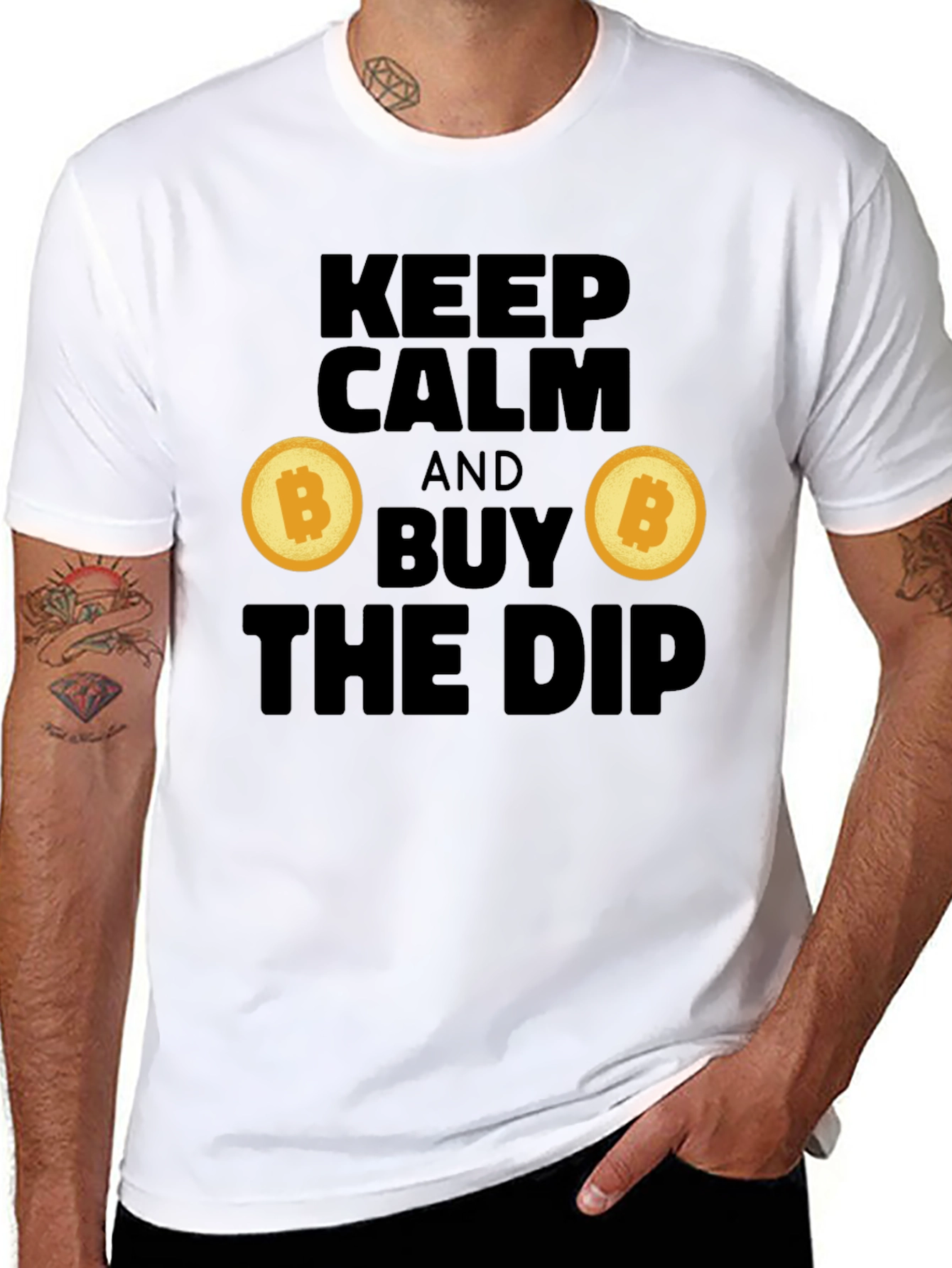 Keep Calm and Buy the Dip Crypto T-Shirt