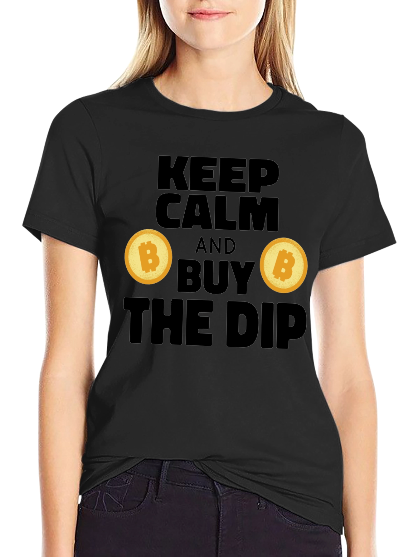 Keep Calm and Buy the Dip Crypto T-Shirt