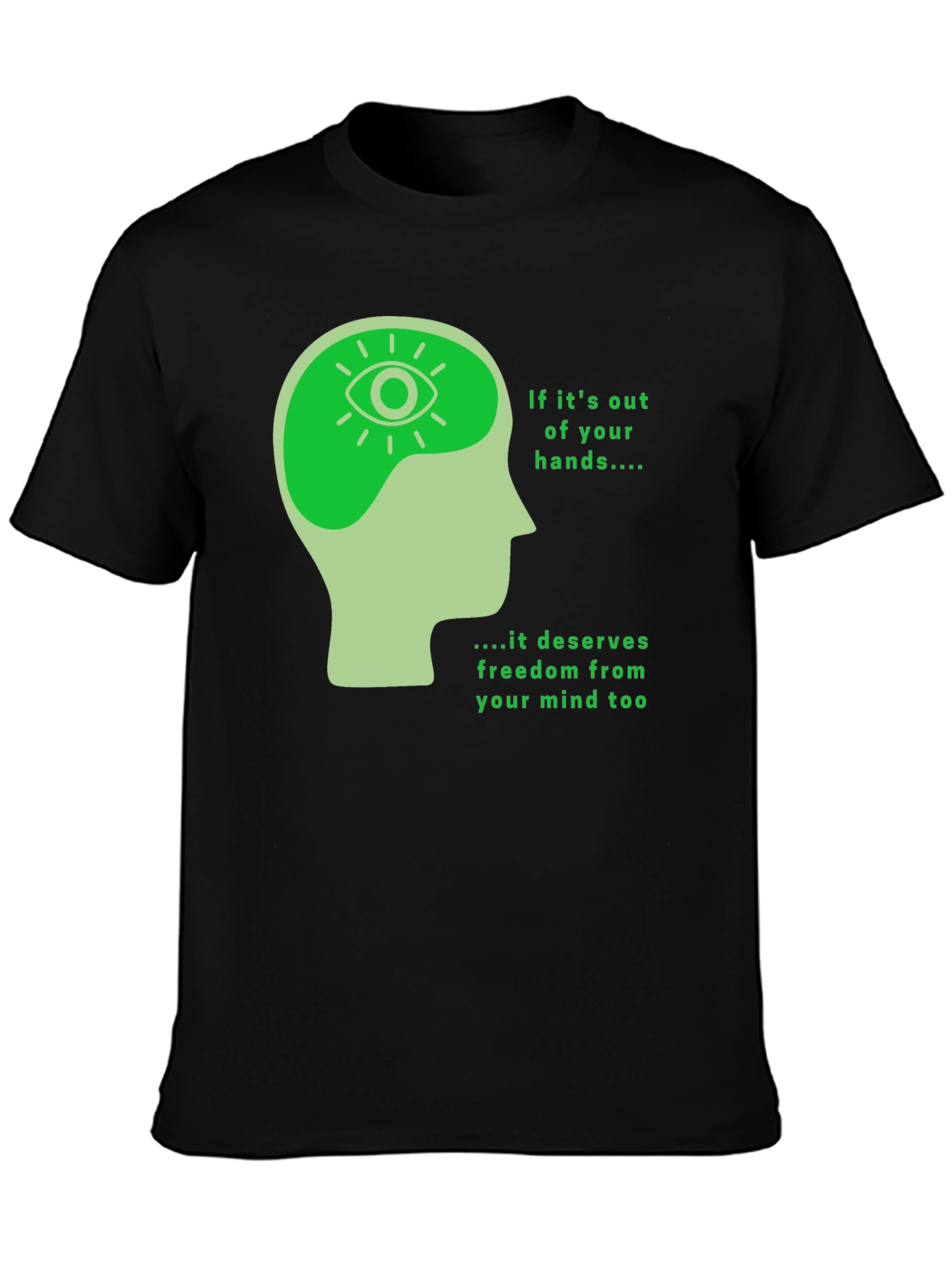 Mind Freedom T-Shirt - Black Graphic Tee