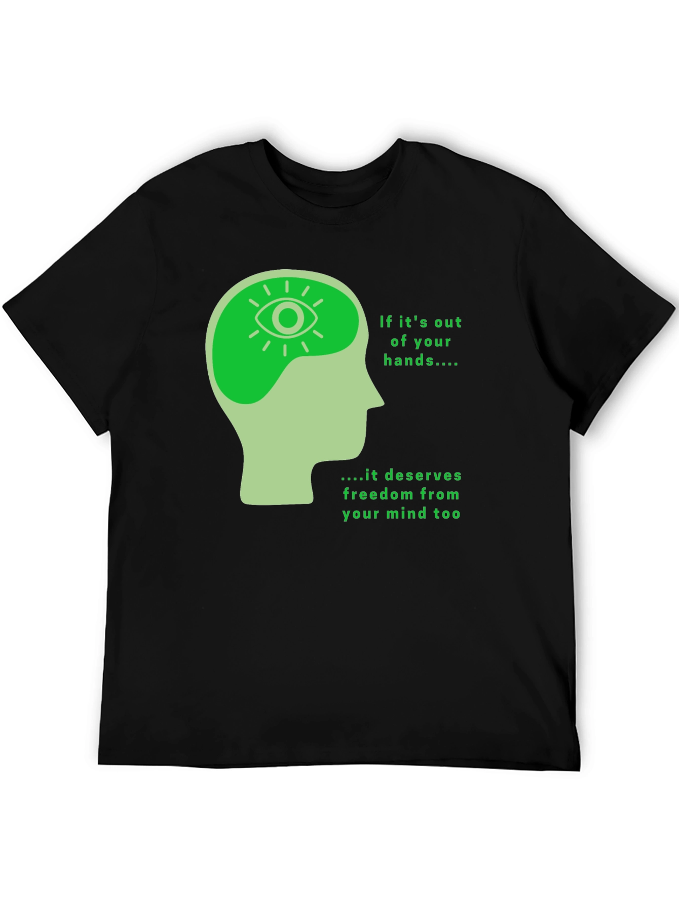 Mind Freedom T-Shirt - Black Graphic Tee