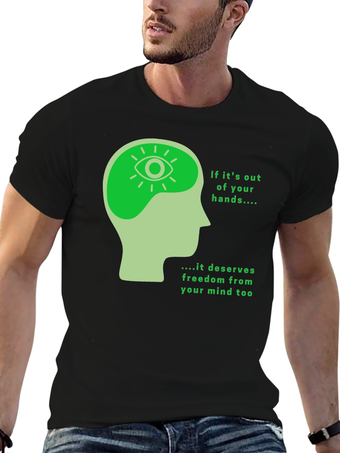 Mind Freedom T-Shirt - Black Graphic Tee