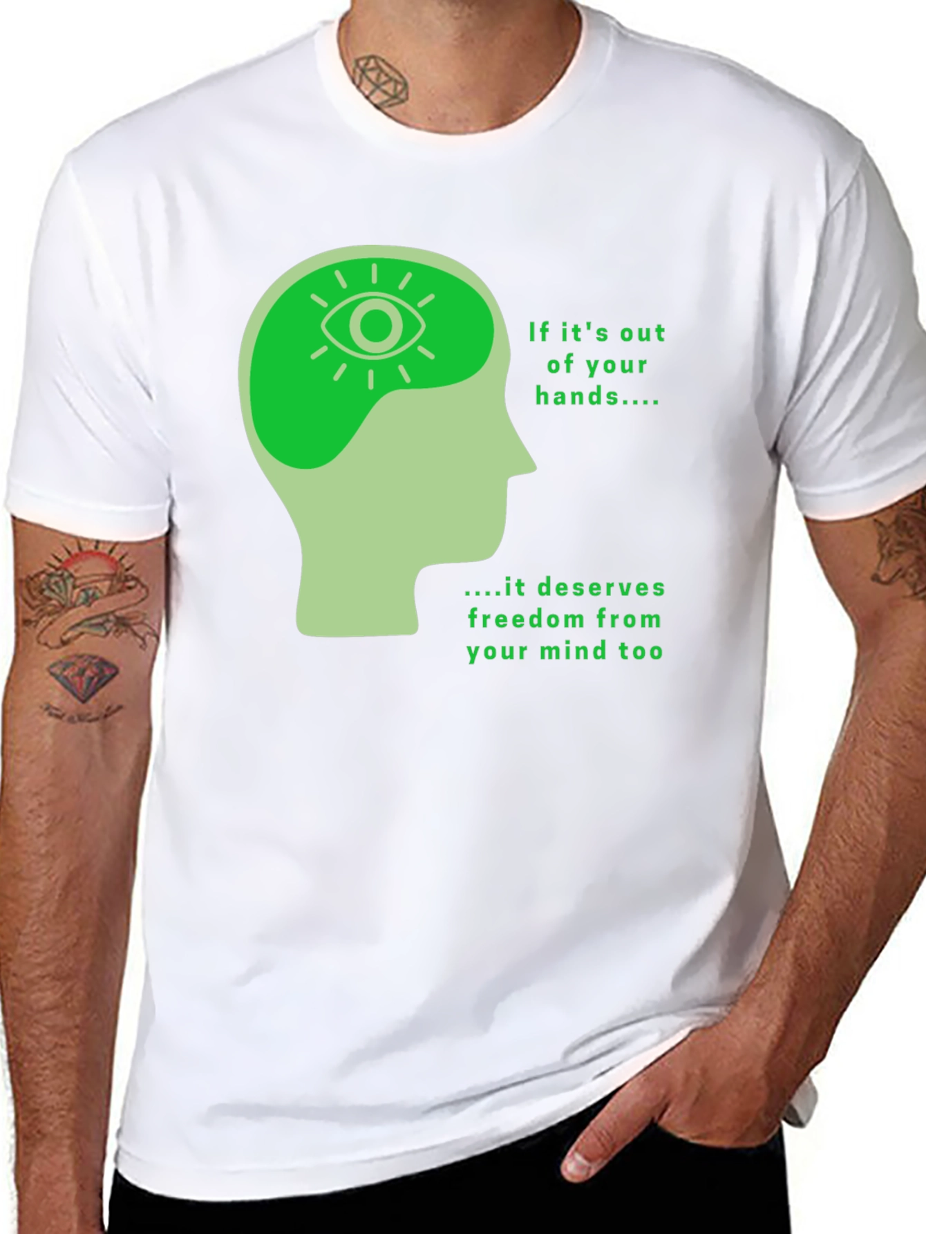 Mind Freedom T-Shirt - Black Graphic Tee