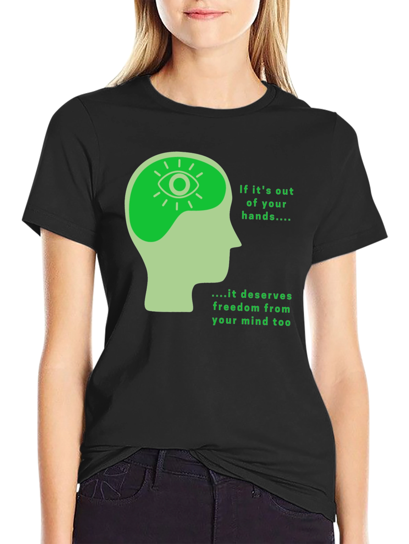 Mind Freedom T-Shirt - Black Graphic Tee