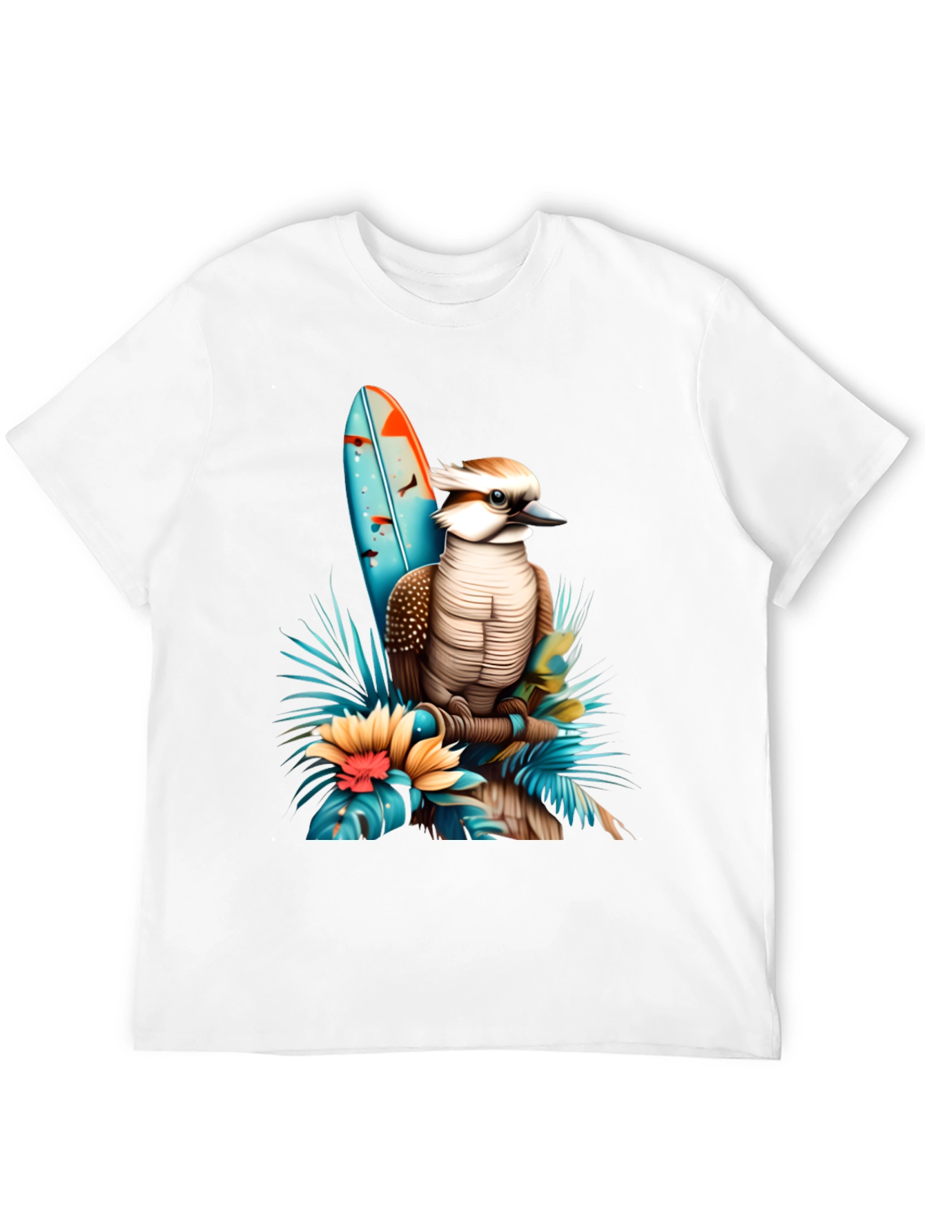 Kookaburra Surfboard Graphic T-Shirt