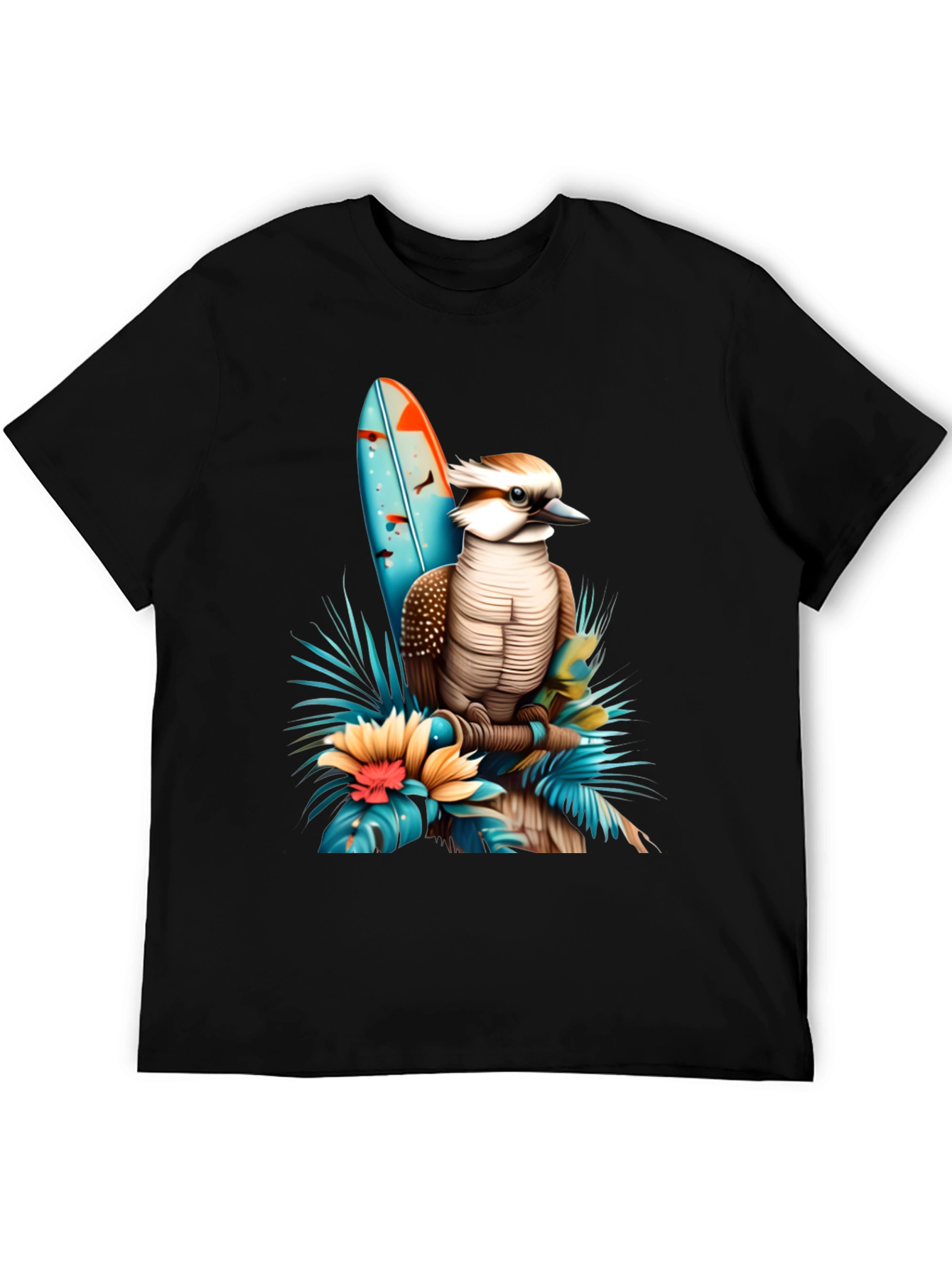 Kookaburra Surfboard Graphic T-Shirt