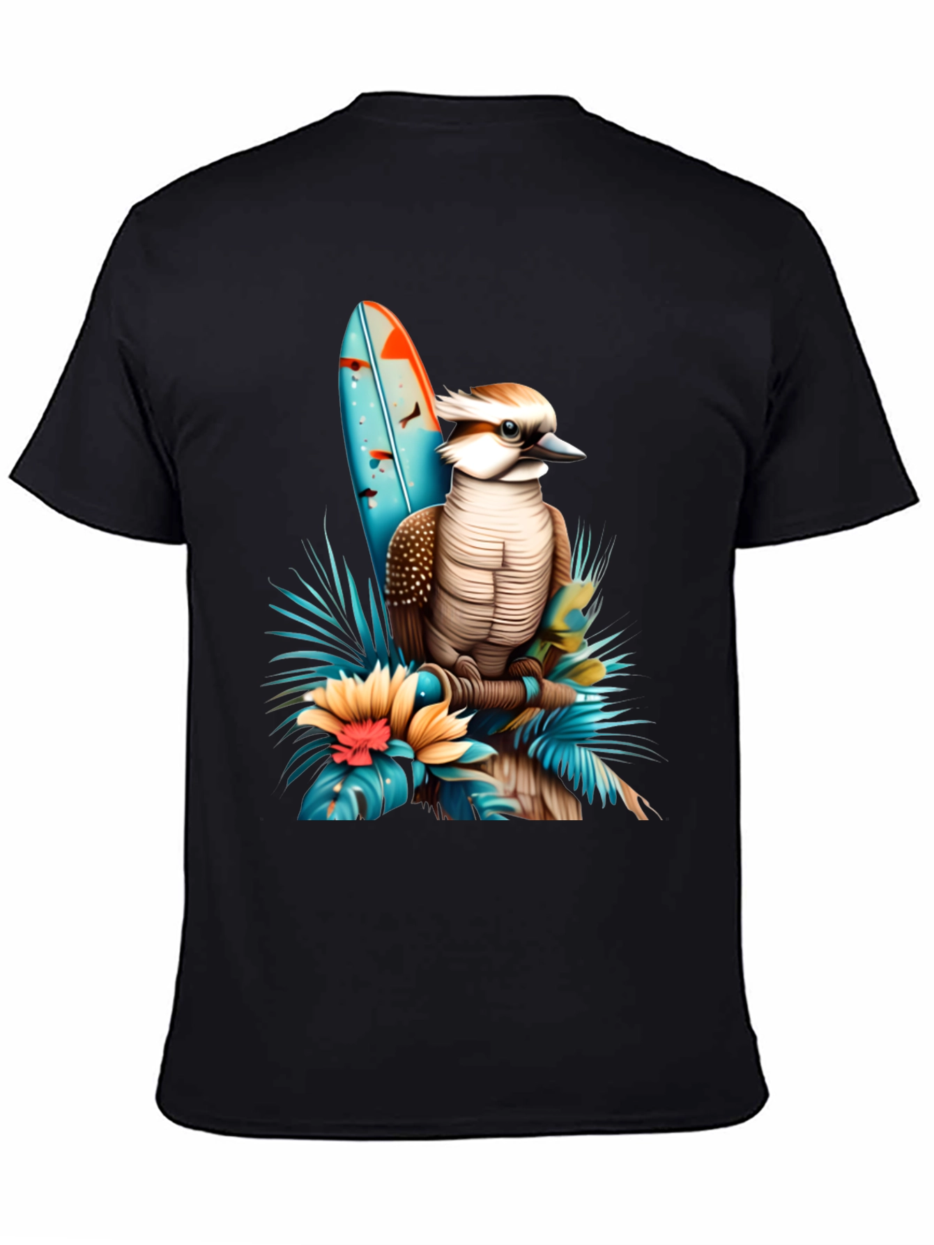 Kookaburra Surfboard Graphic T-Shirt