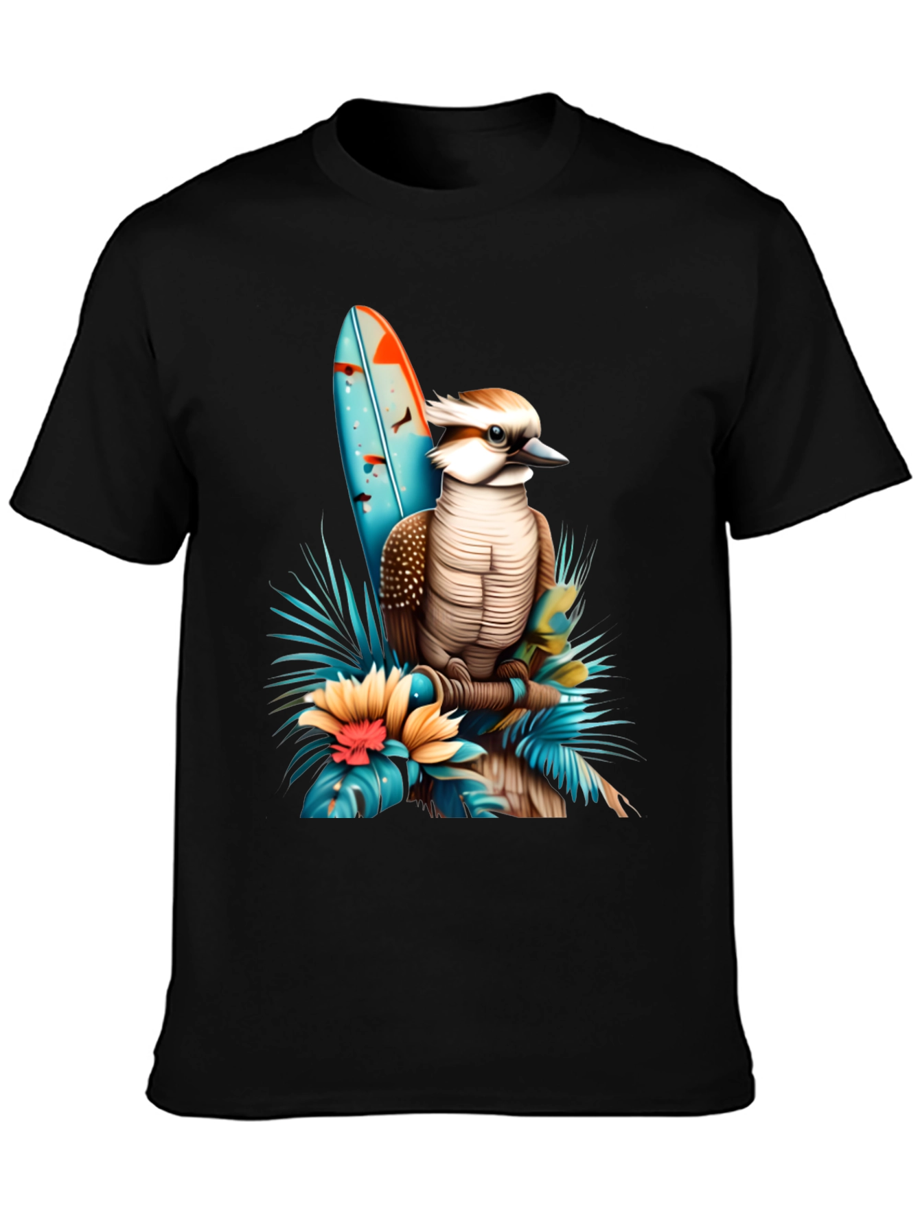 Kookaburra Surfboard Graphic T-Shirt