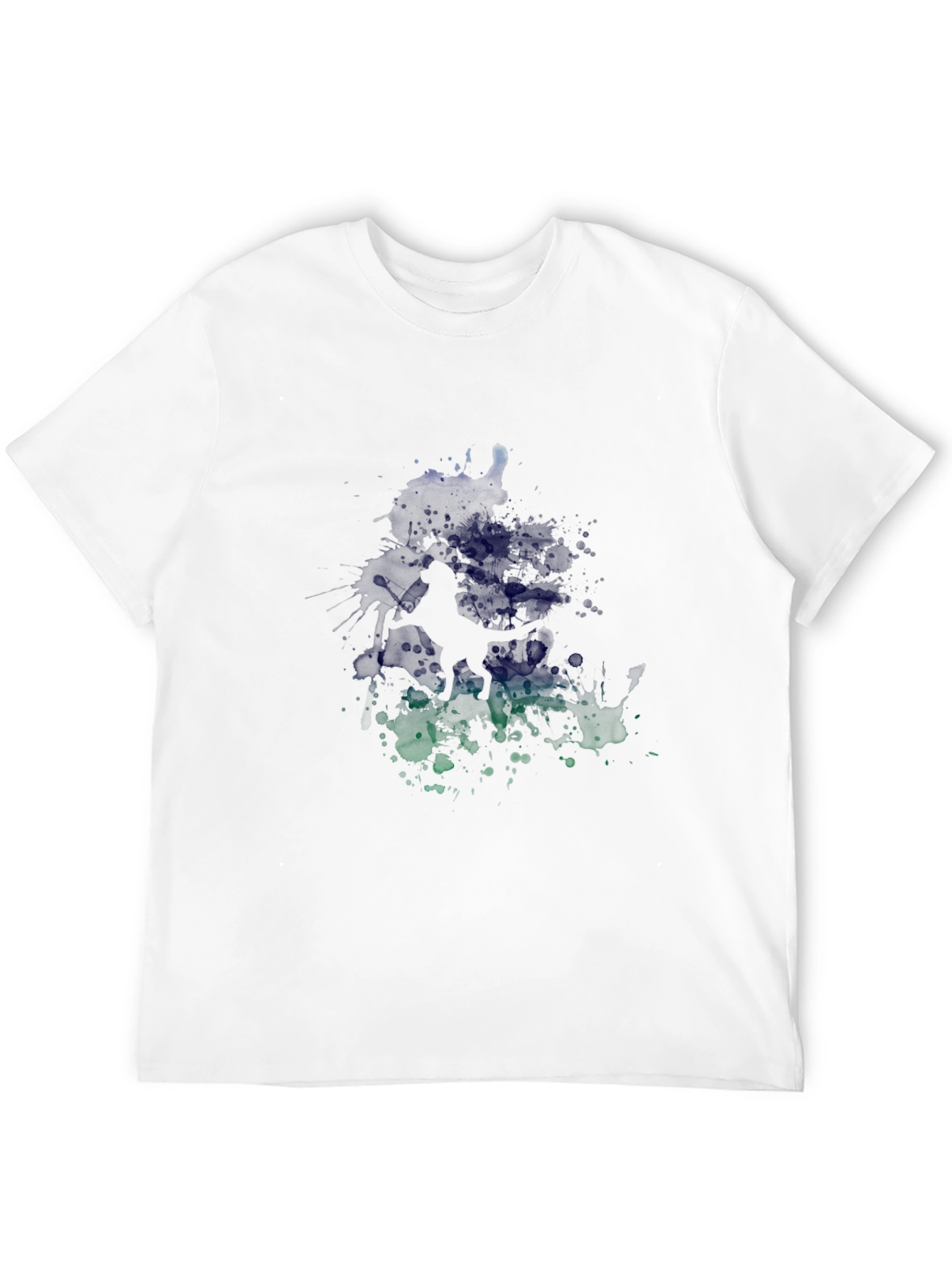 Abstract Graphic Print Black Casual Tee