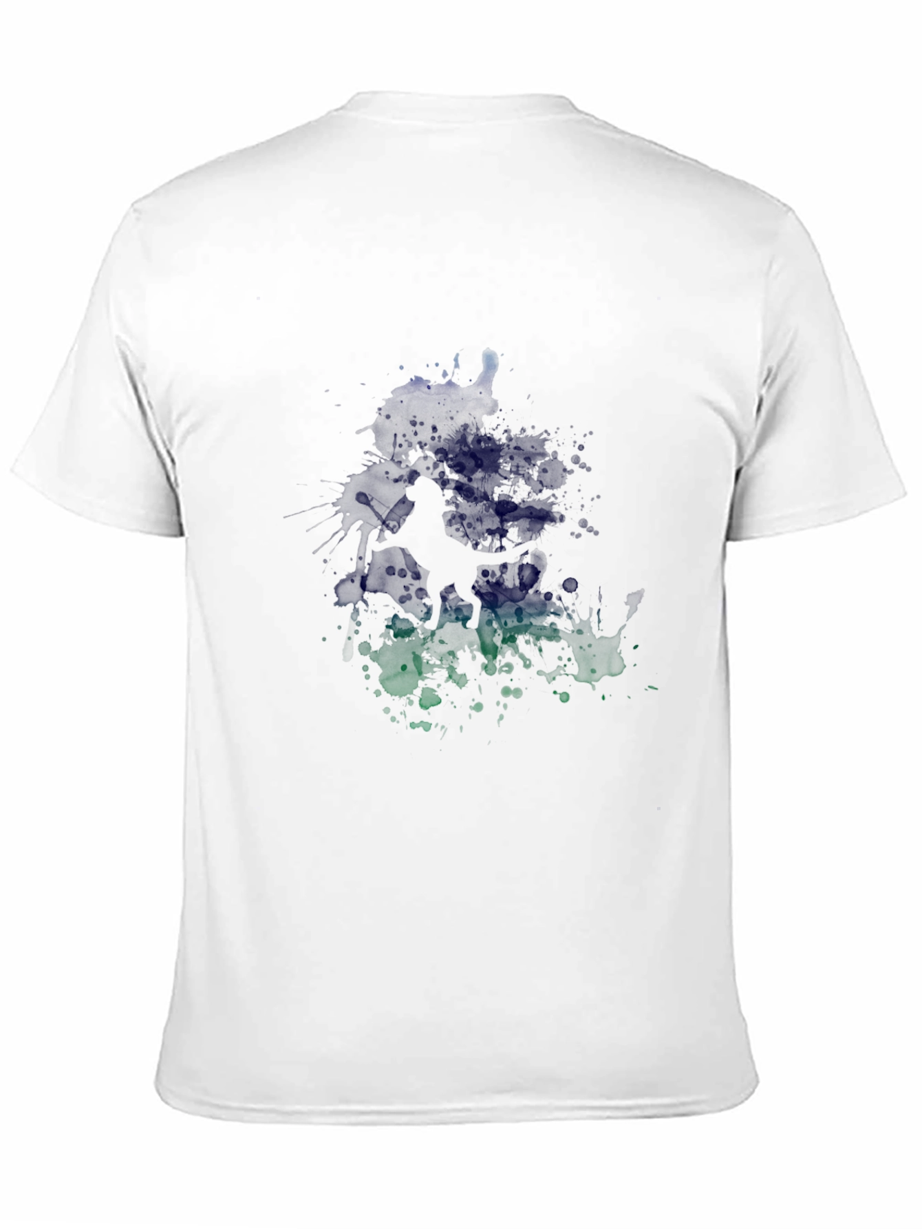 Abstract Graphic Print Black Casual Tee
