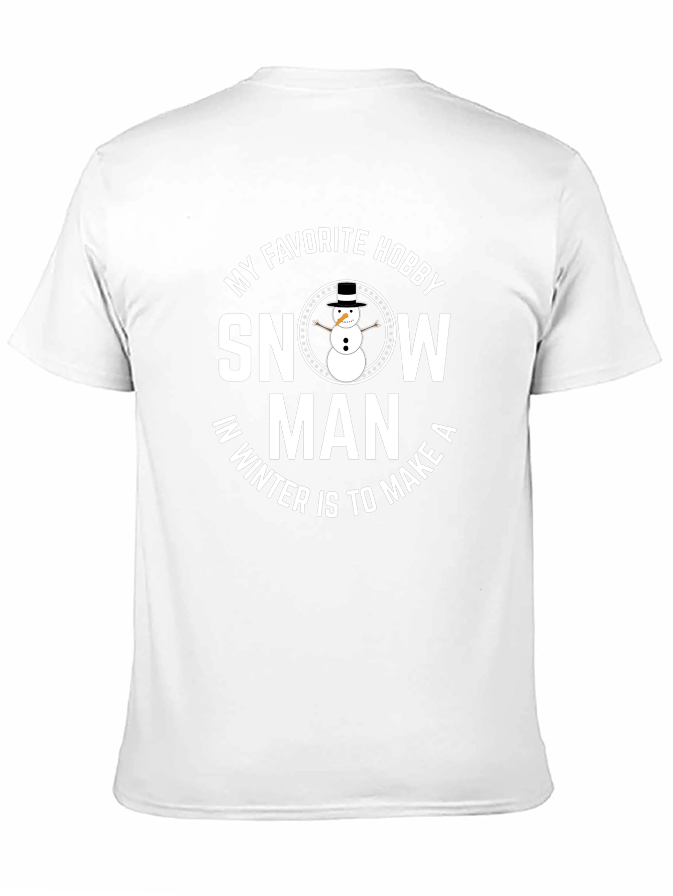 Snowman Hobby Graphic Tee - Winter Fun T-Shirt