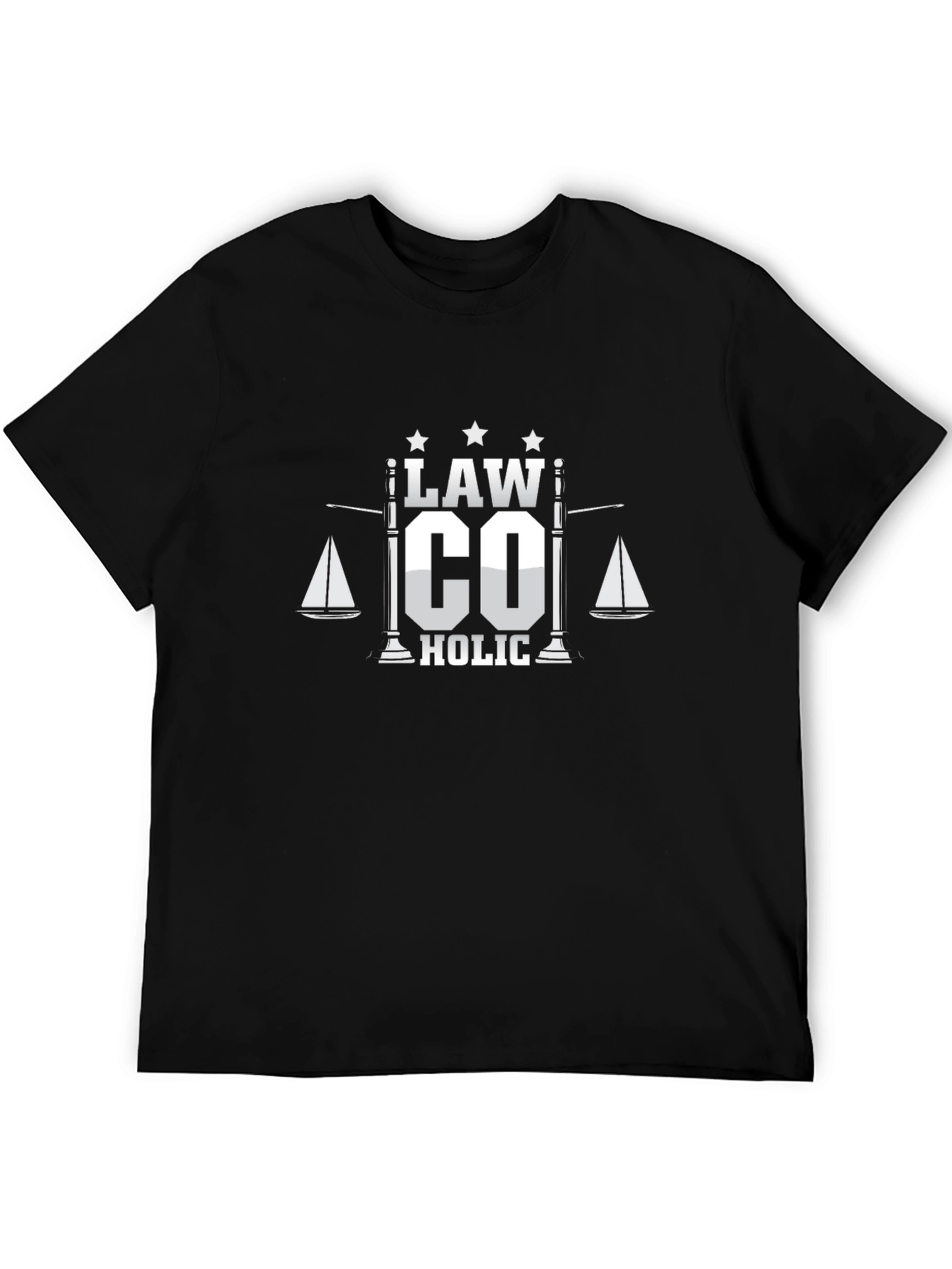 Lawcoholic Black Graphic Tee