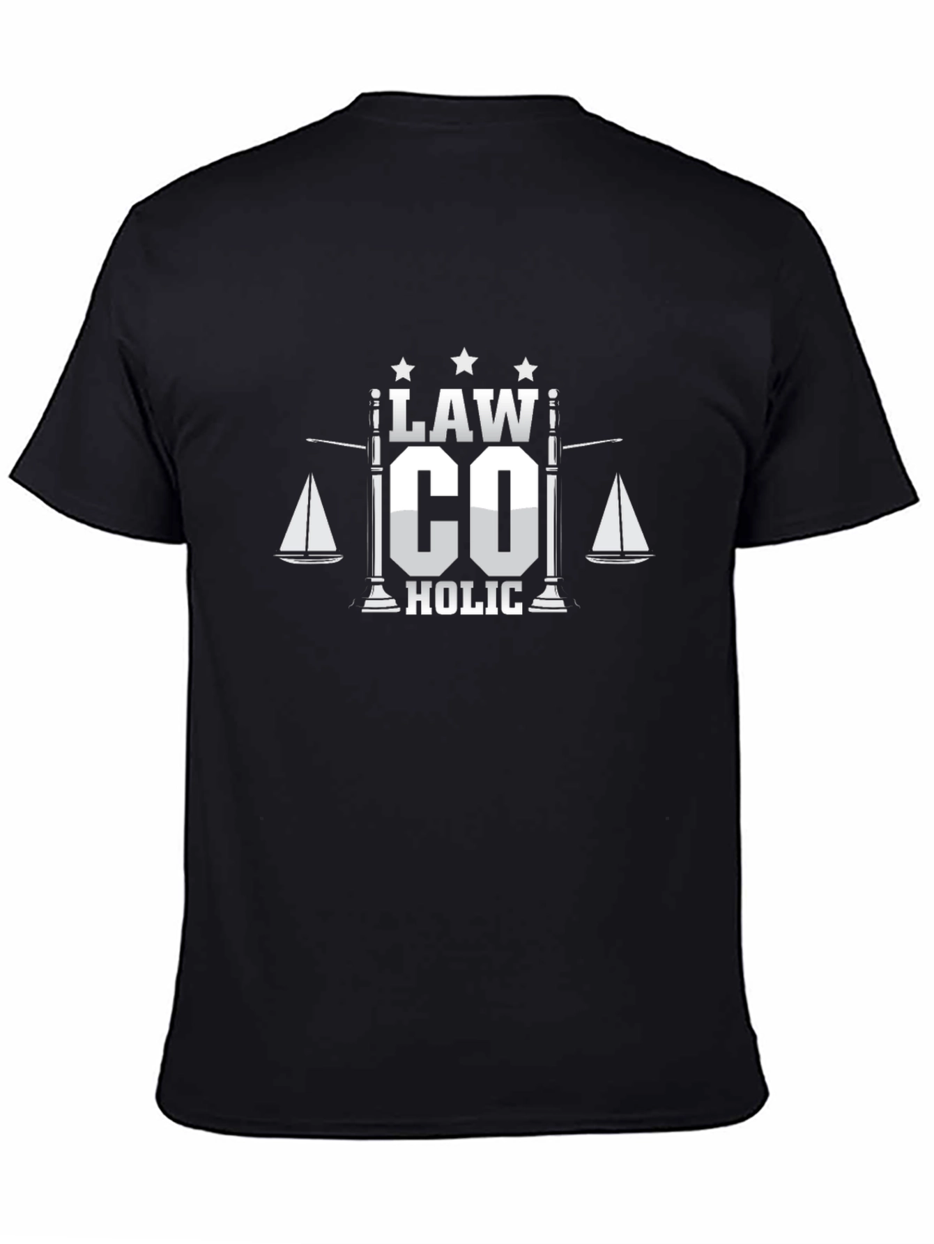 Lawcoholic Black Graphic Tee