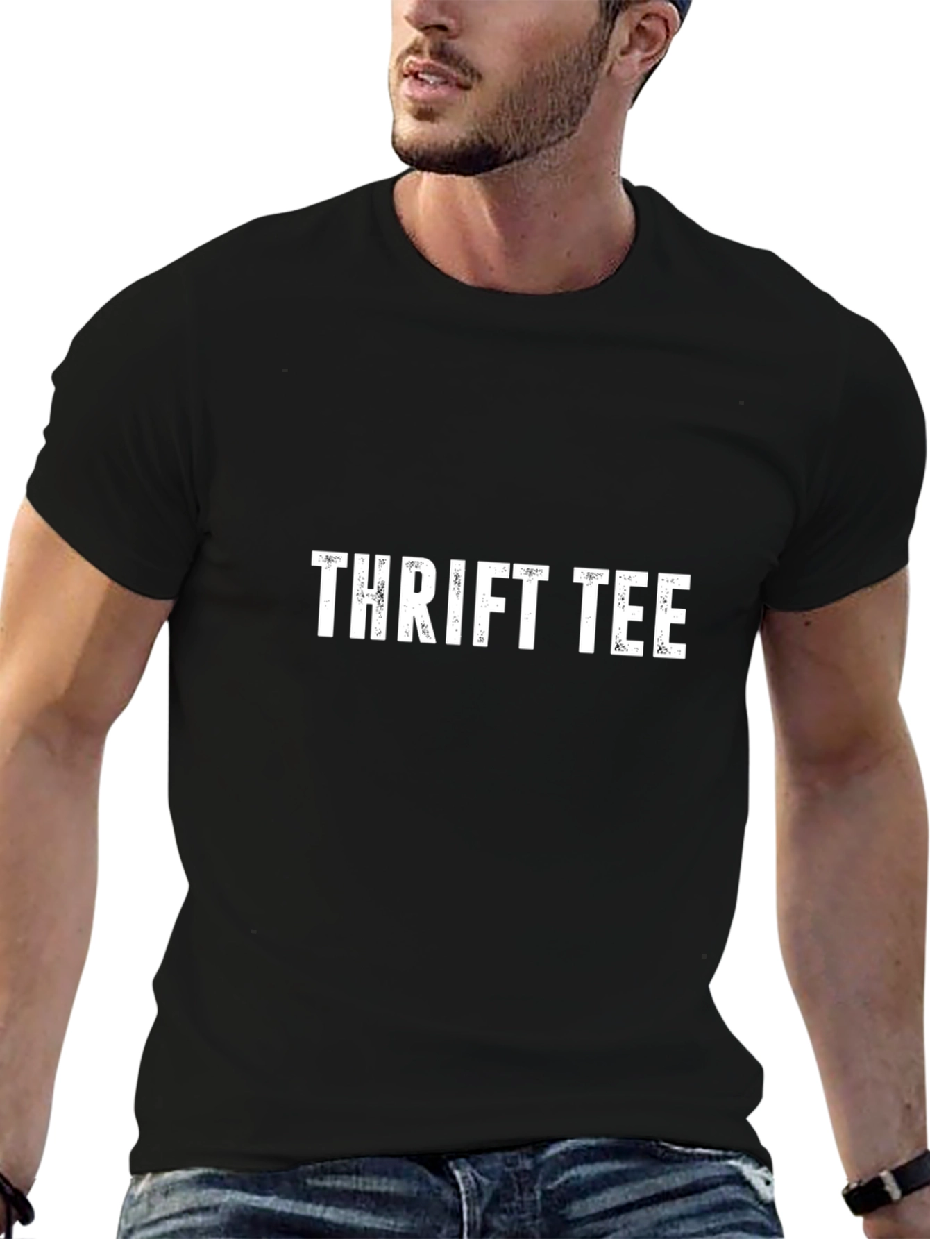 Thrift Tee Graphic Black T-Shirt