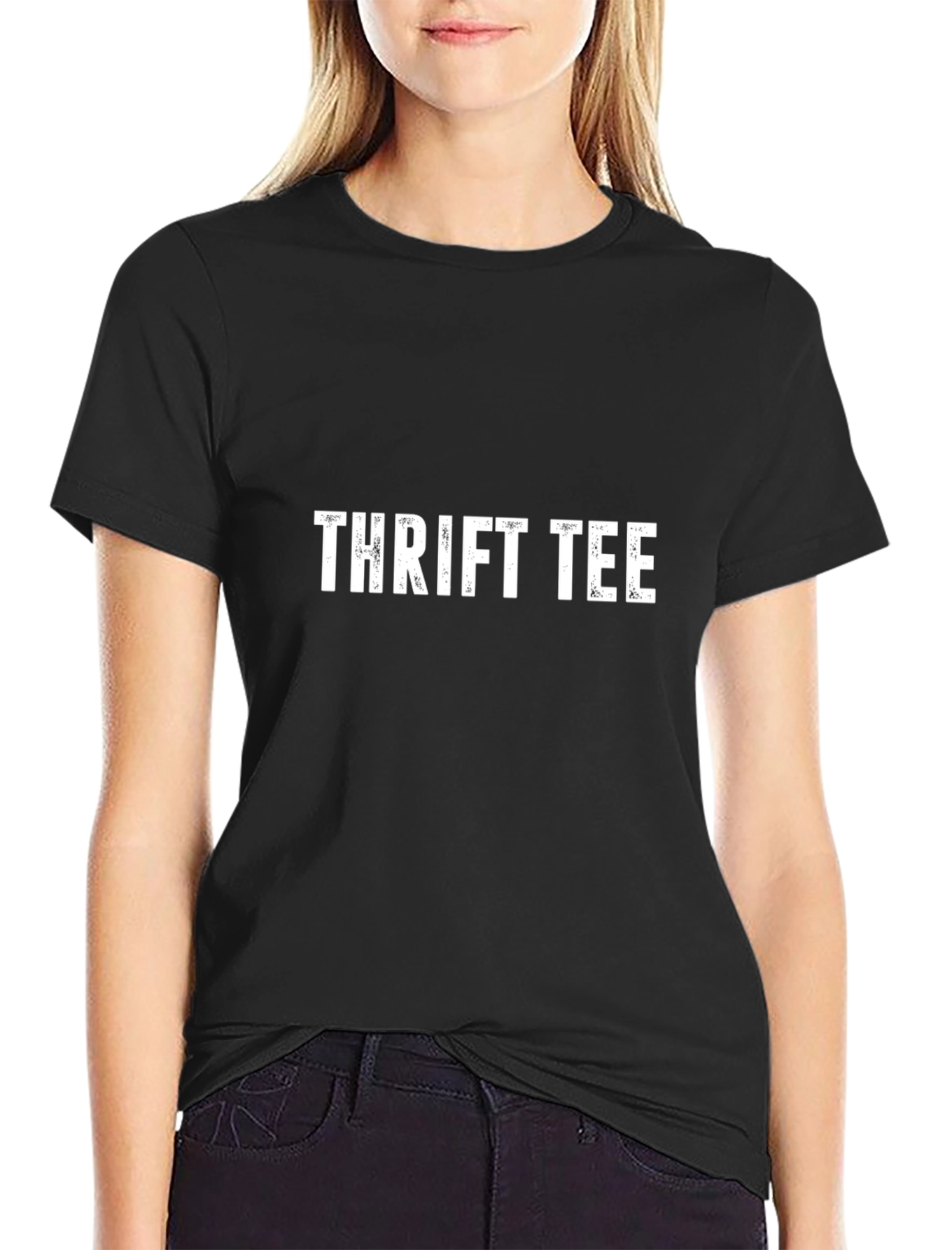 Thrift Tee Graphic Black T-Shirt