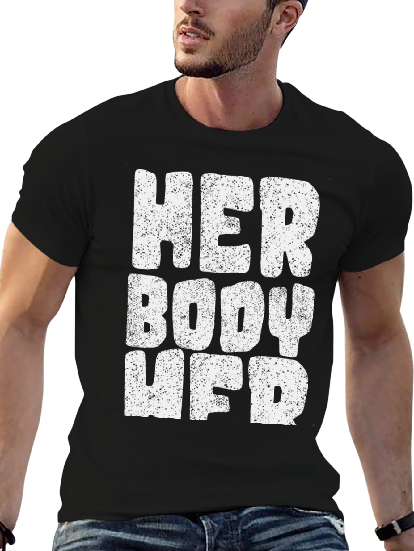 Her Body Her Choice T-Shirt - Black