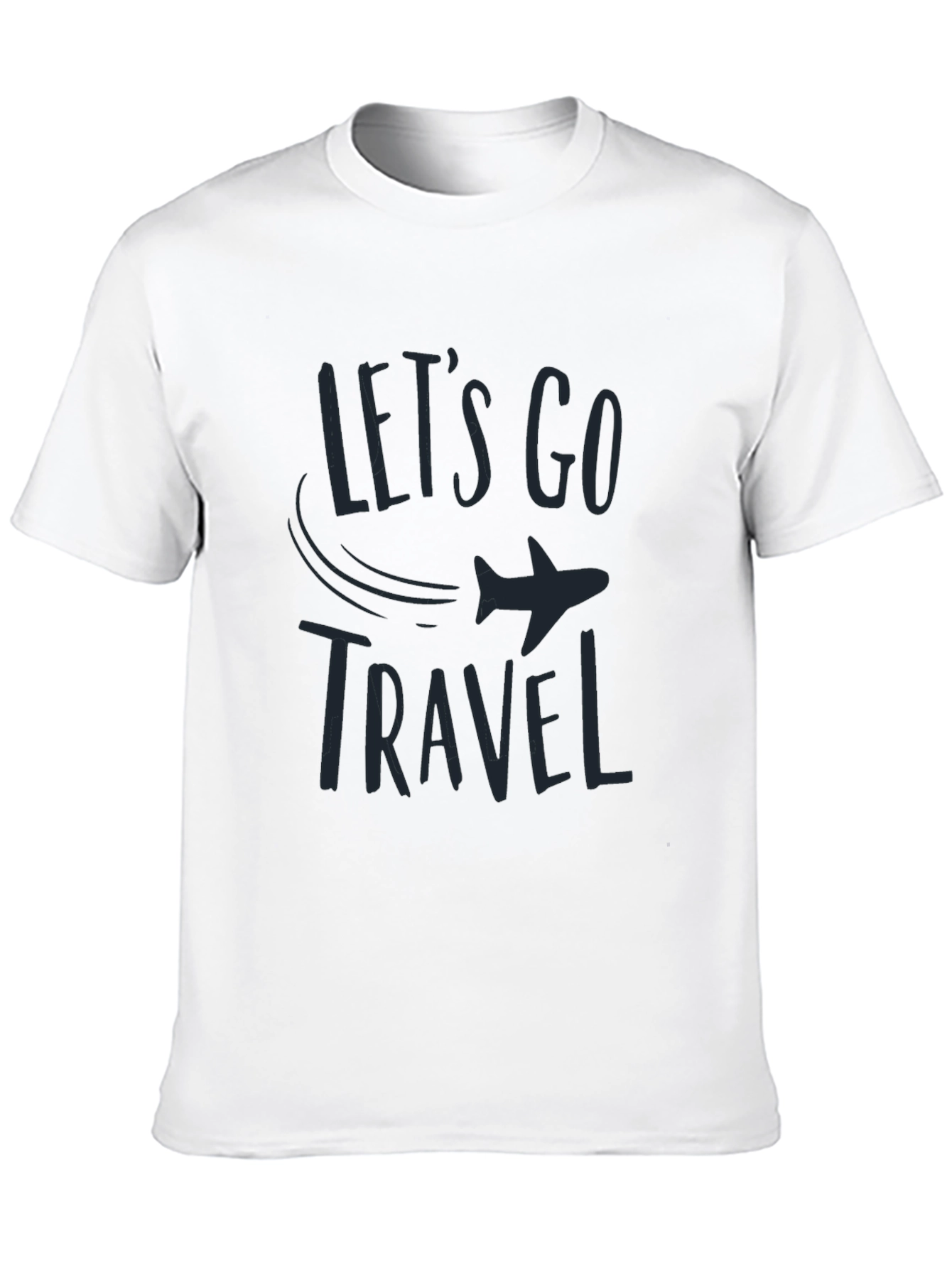 Lets Go Travel Black T-Shirt