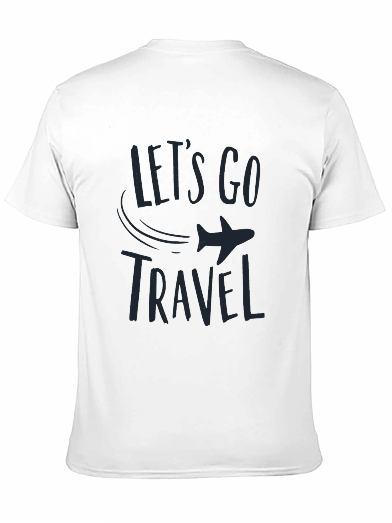 Lets Go Travel Black T-Shirt