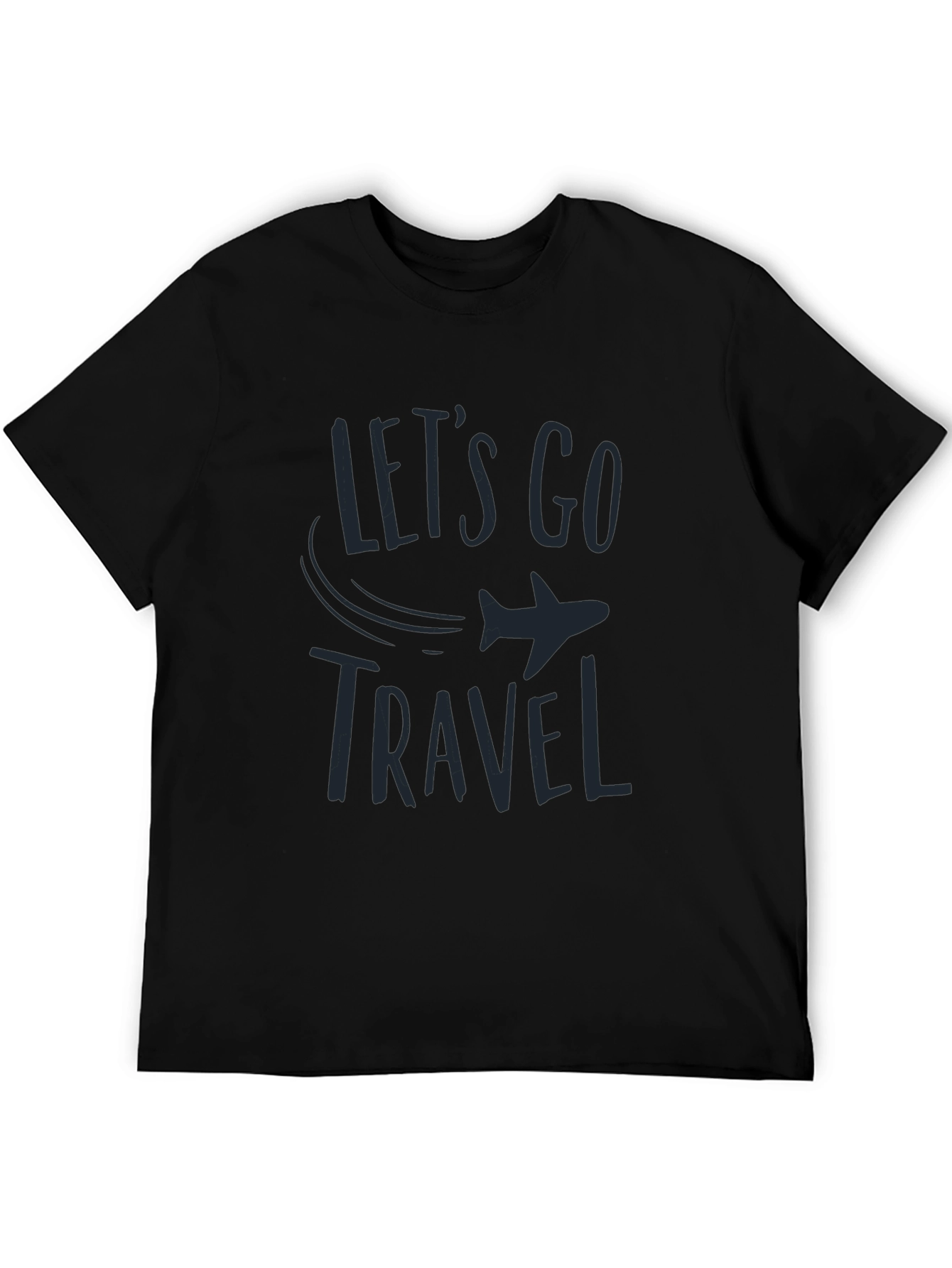 Lets Go Travel Black T-Shirt