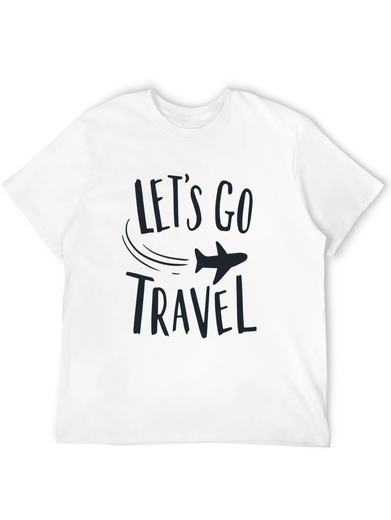 Lets Go Travel Black T-Shirt