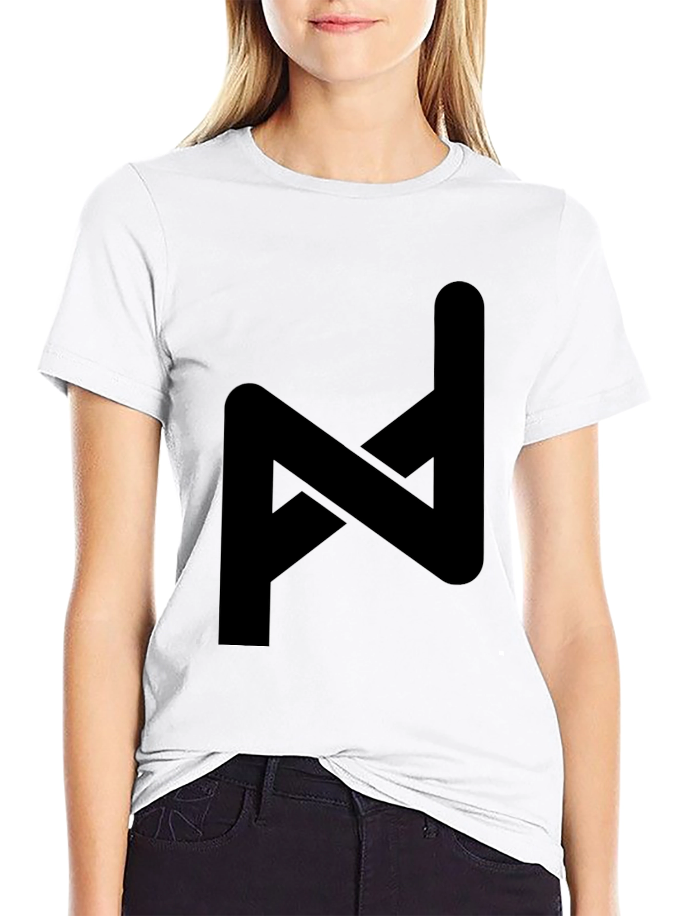 Abstract Symbol Black T-Shirt - Modern Style