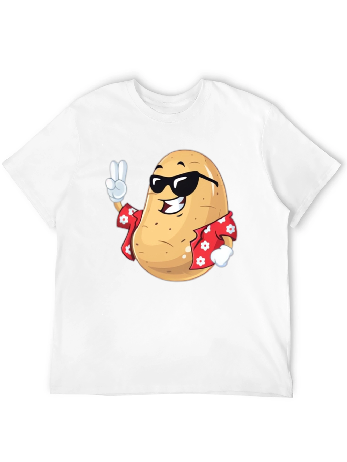 Cool Potato T-Shirt - Peace Sign & Hawaiian Shirt