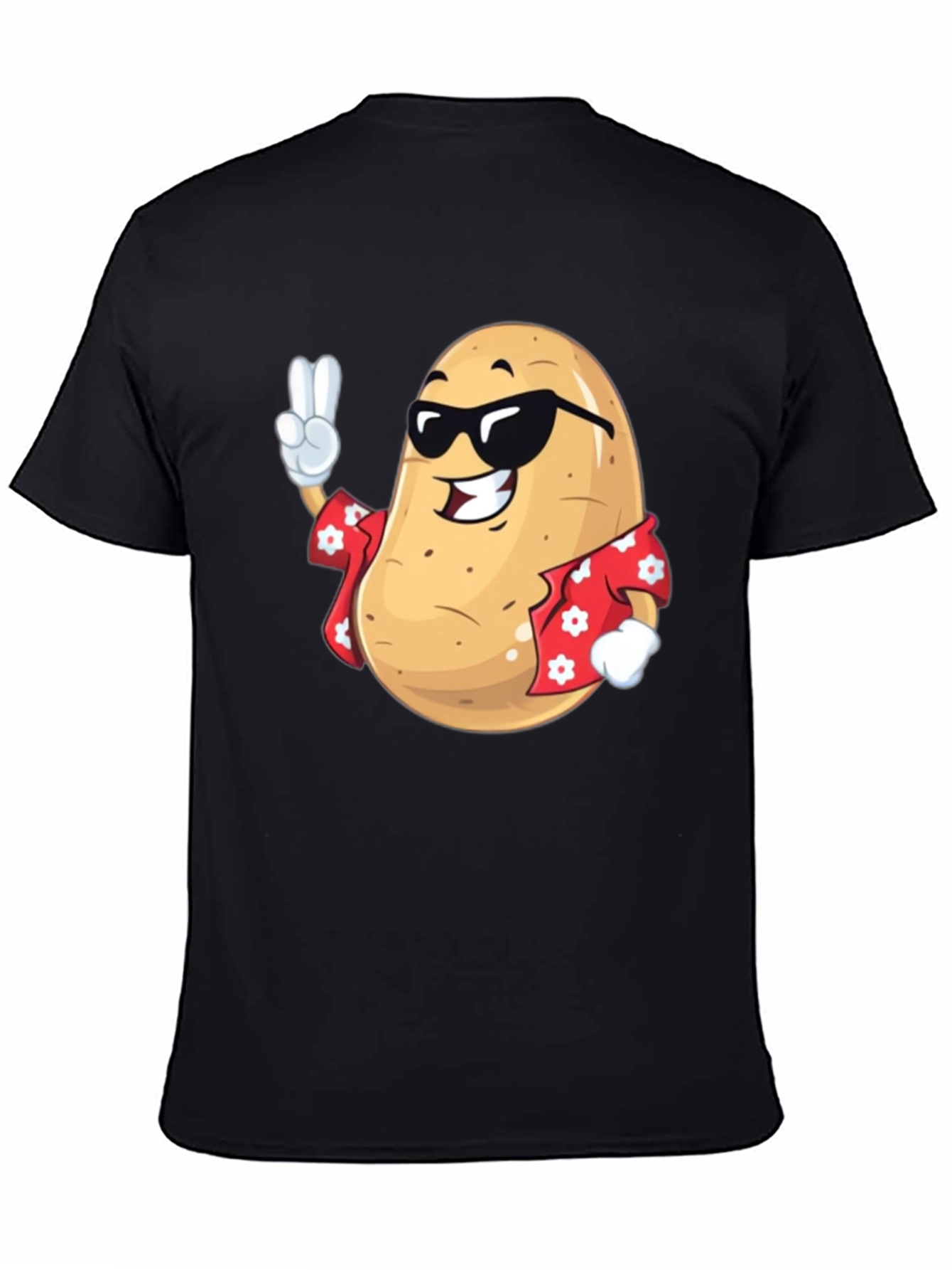 Cool Potato T-Shirt - Peace Sign & Hawaiian Shirt