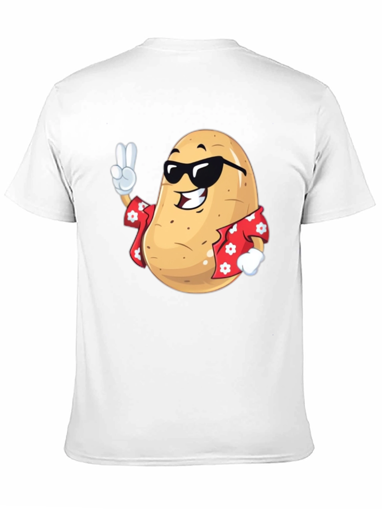 Cool Potato T-Shirt - Peace Sign & Hawaiian Shirt