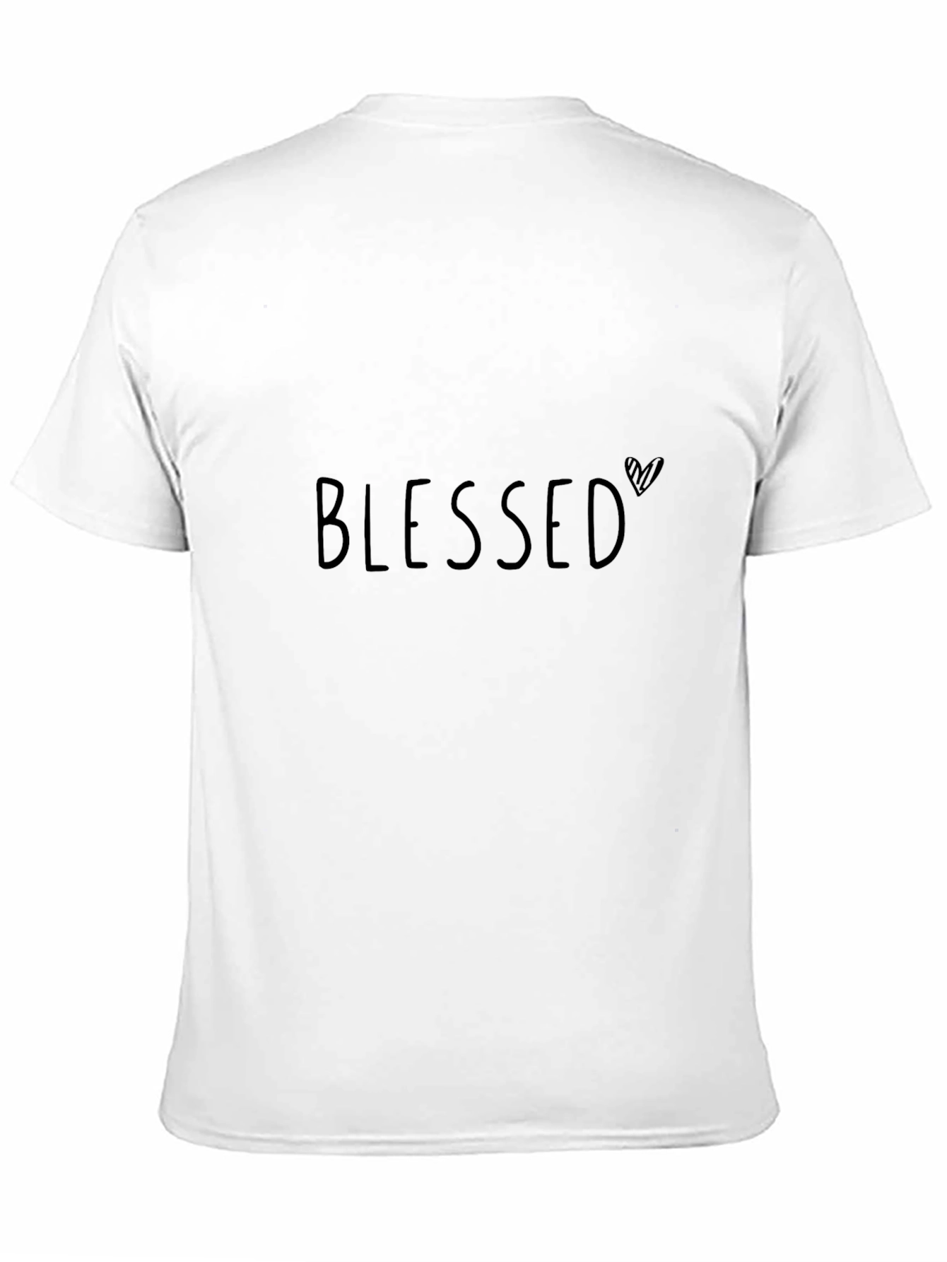 Blessed Graphic Print Mens Black T-Shirt