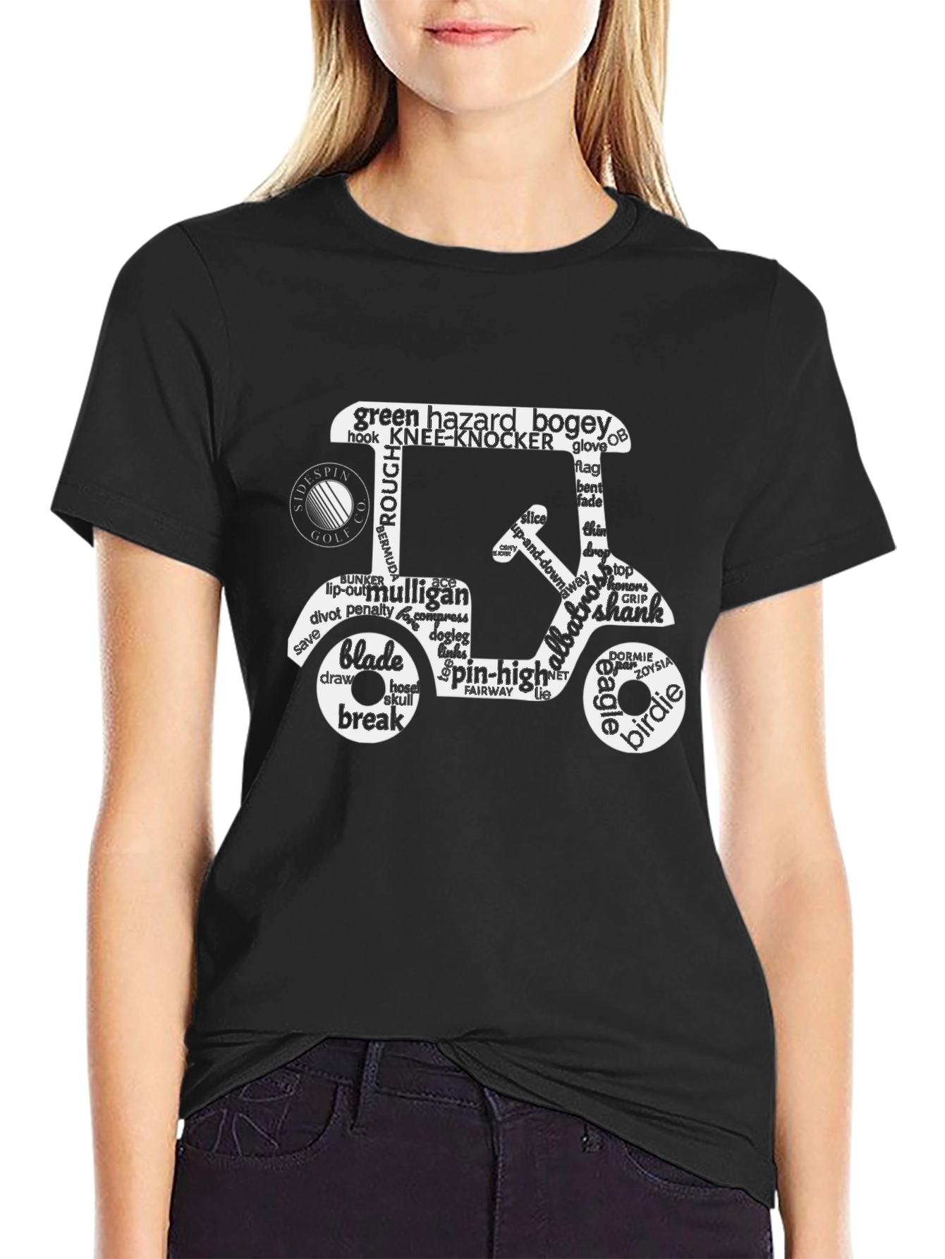 Golf Cart Word Art T-Shirt