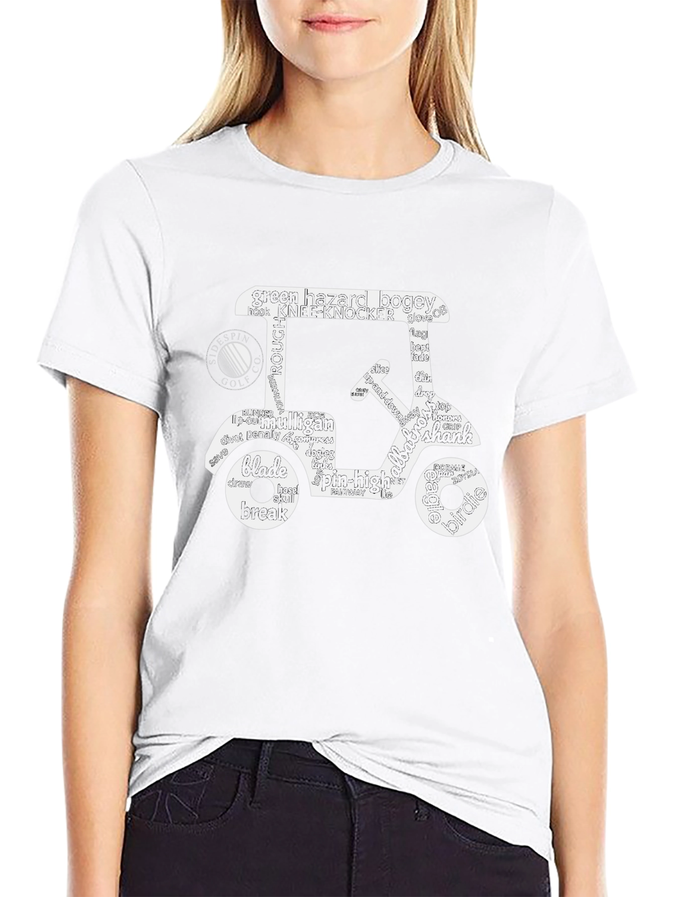 Golf Cart Word Art T-Shirt