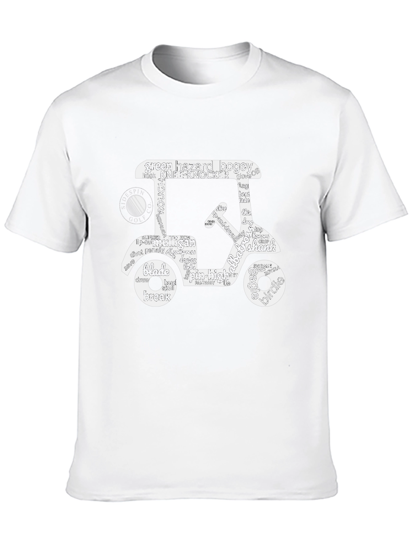 Golf Cart Word Art T-Shirt