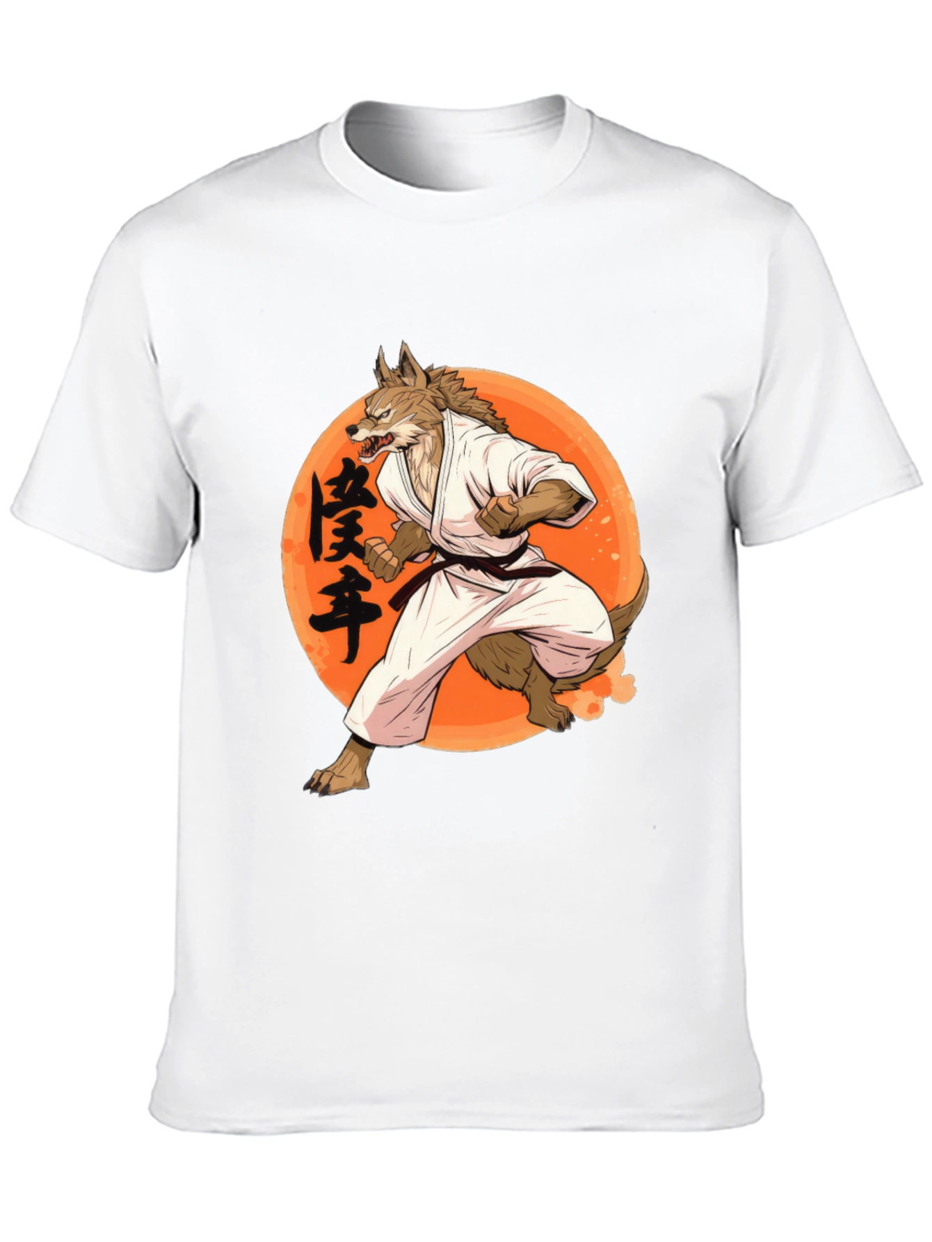 Wolf Karate Graphic Tee - Unique Martial Arts Shirt