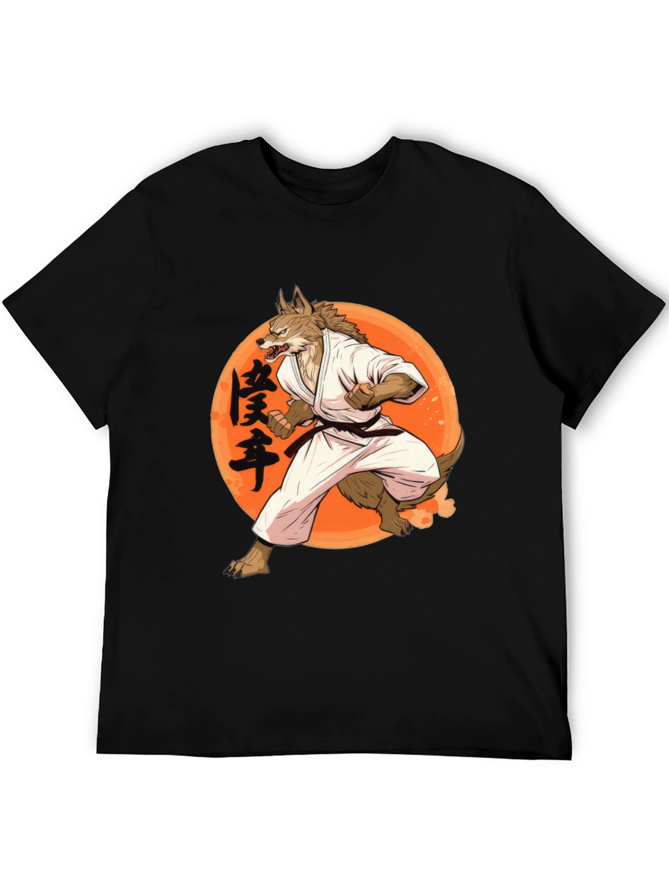 Wolf Karate Graphic Tee - Unique Martial Arts Shirt