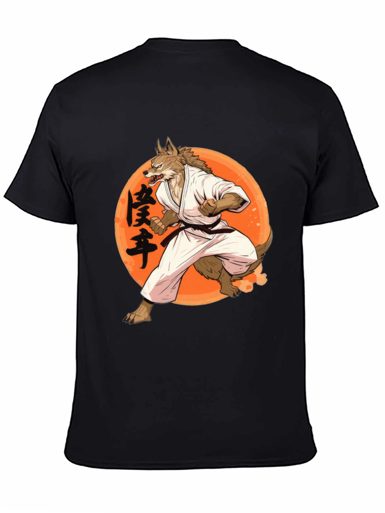 Wolf Karate Graphic Tee - Unique Martial Arts Shirt
