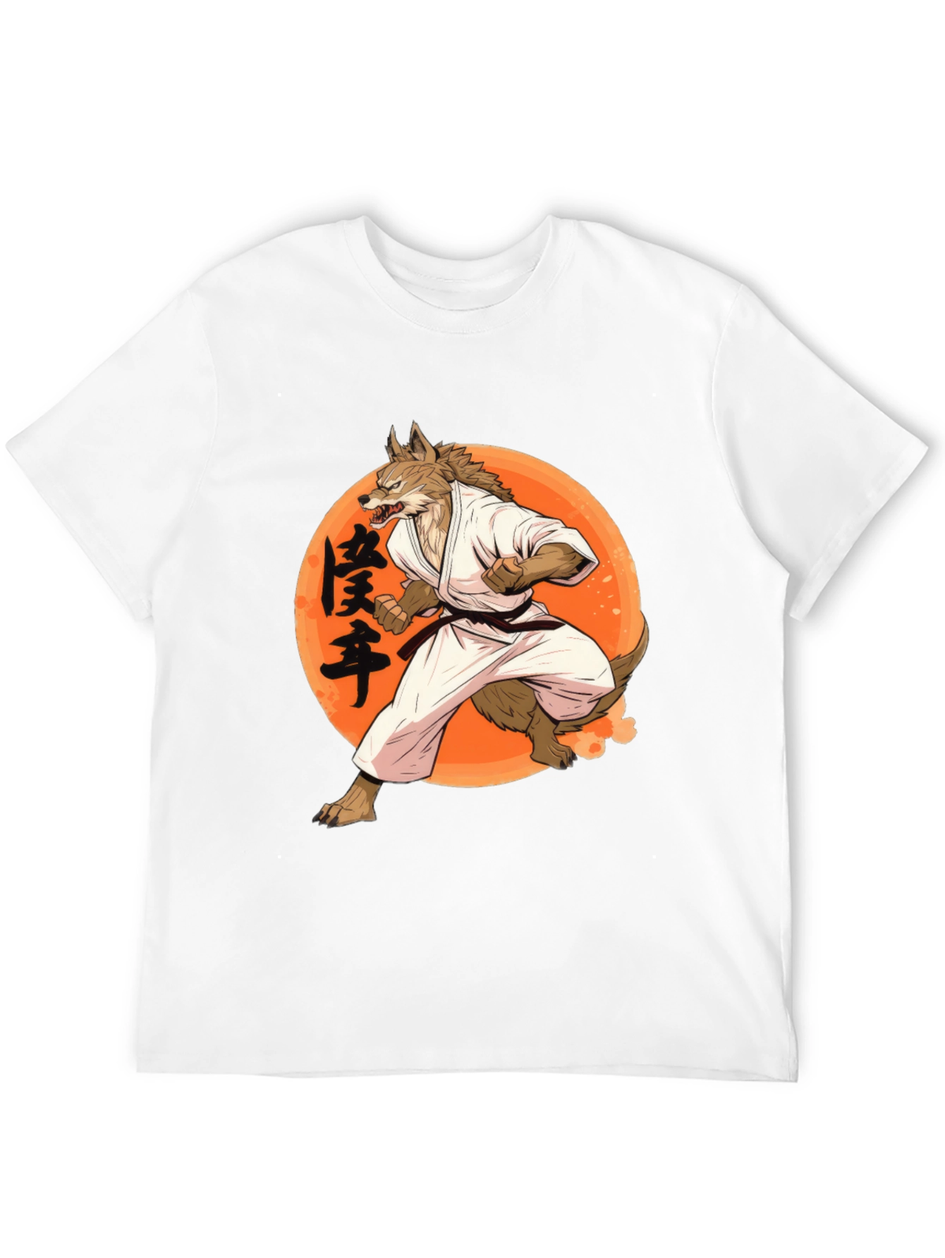 Wolf Karate Graphic Tee - Unique Martial Arts Shirt