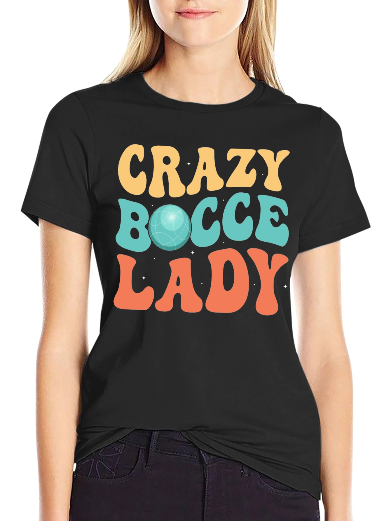 Crazy Bocce Lady T-Shirt