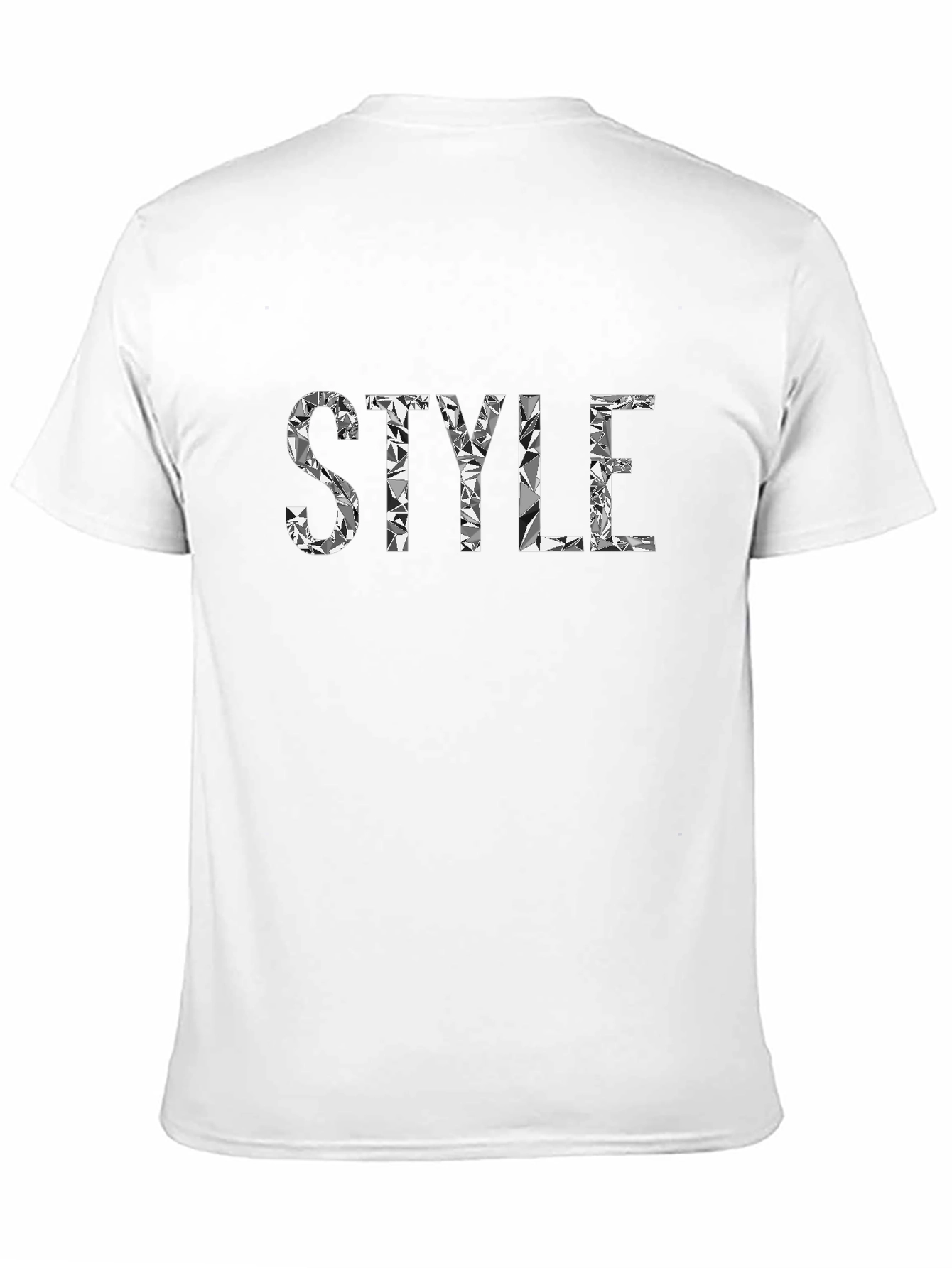 Stylish Black Tee - Style Diamond Lettering