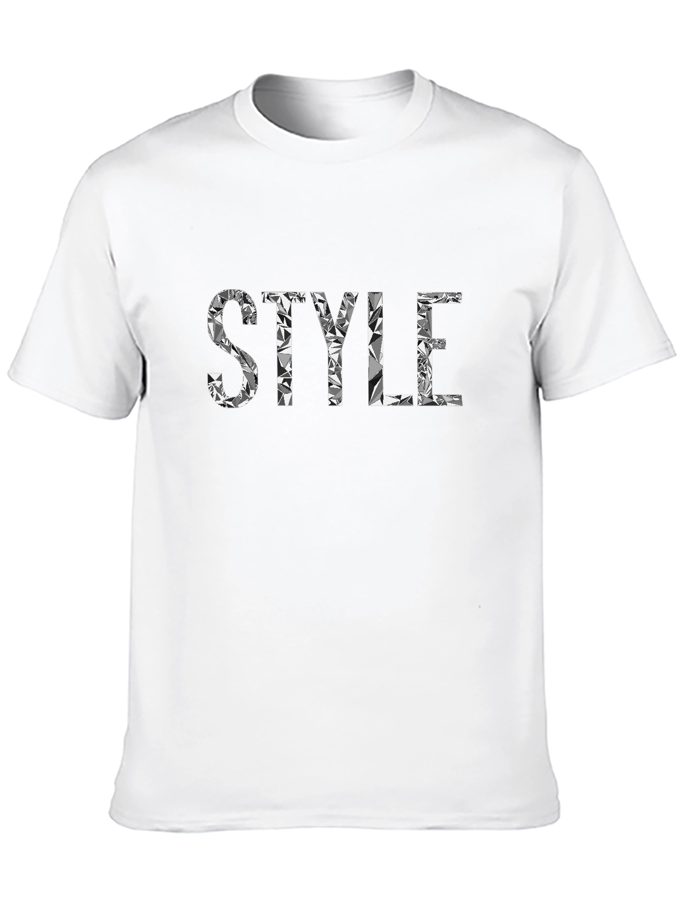 Stylish Black Tee - Style Diamond Lettering