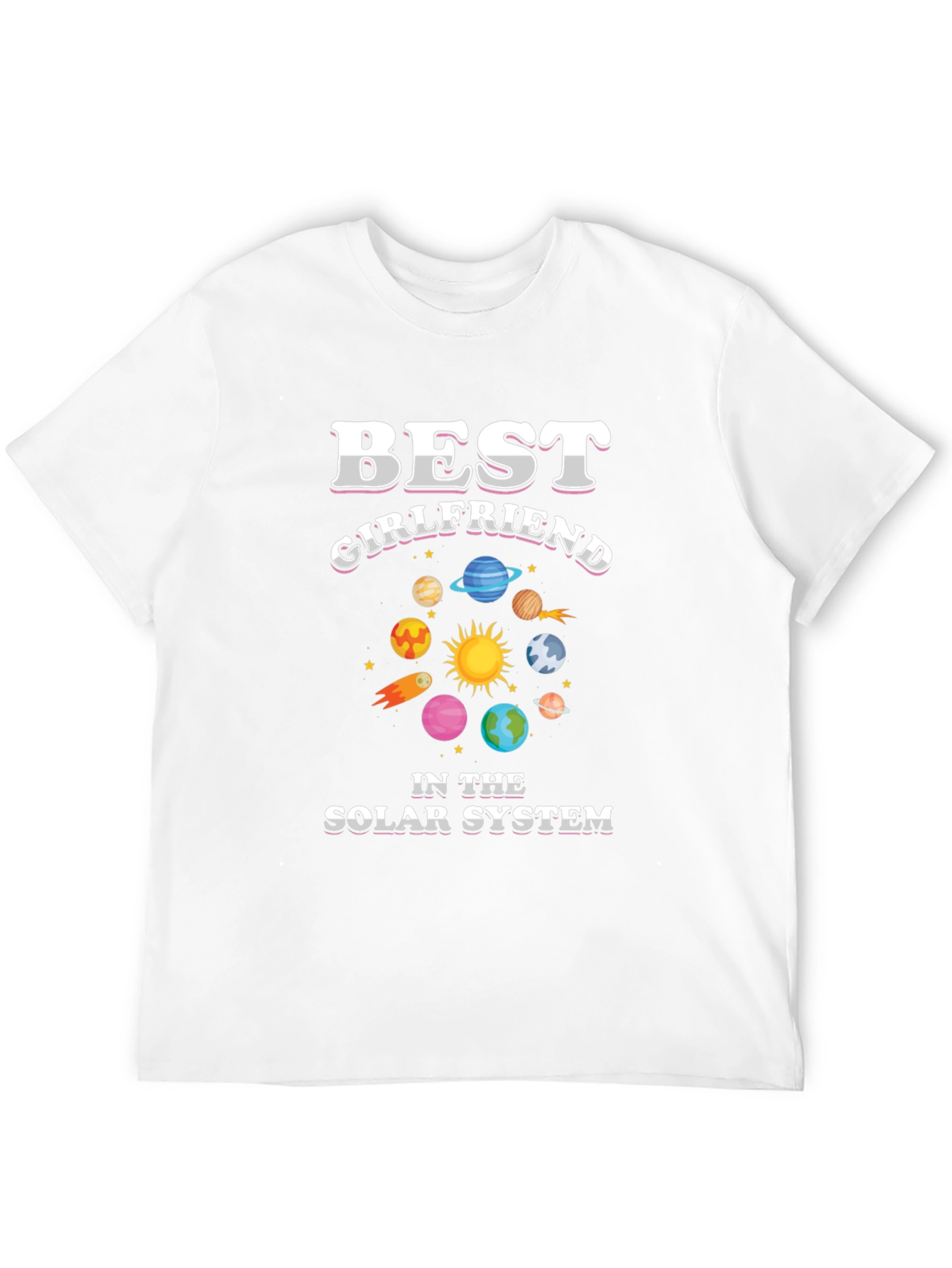 Best Girlfriend in the Solar System Graphic T-Shirt